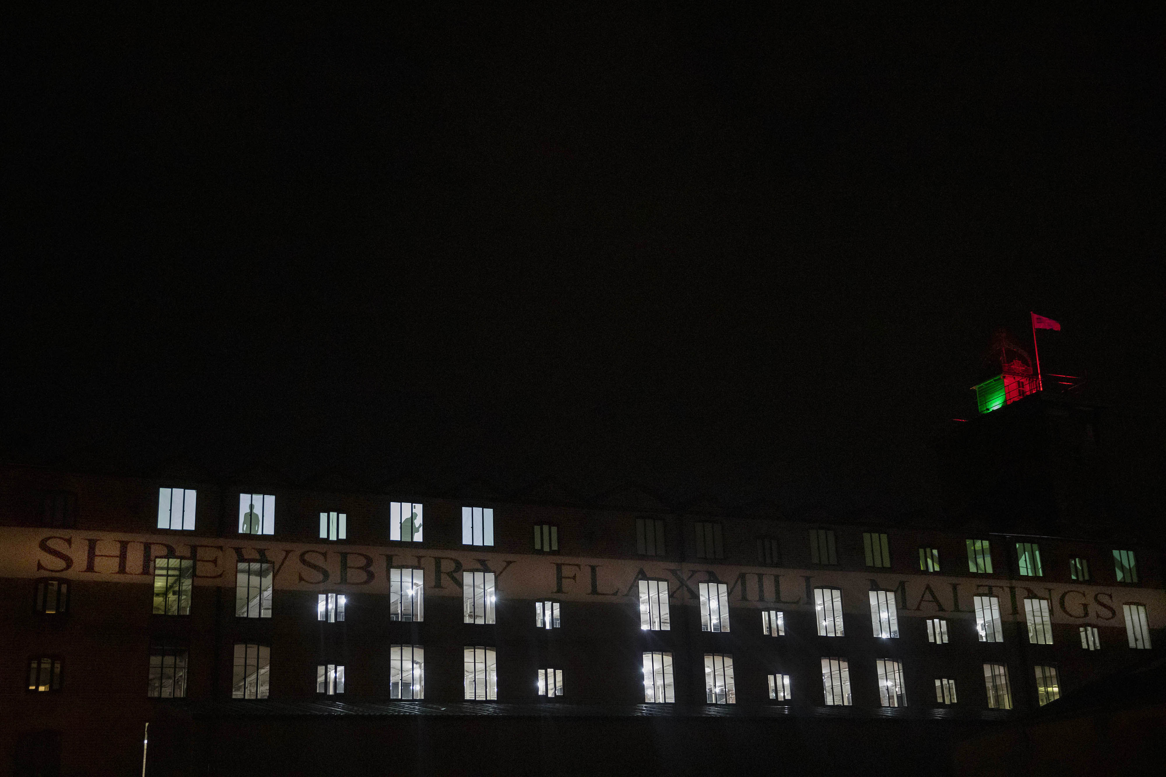 A light installation by artist Andy McKeown