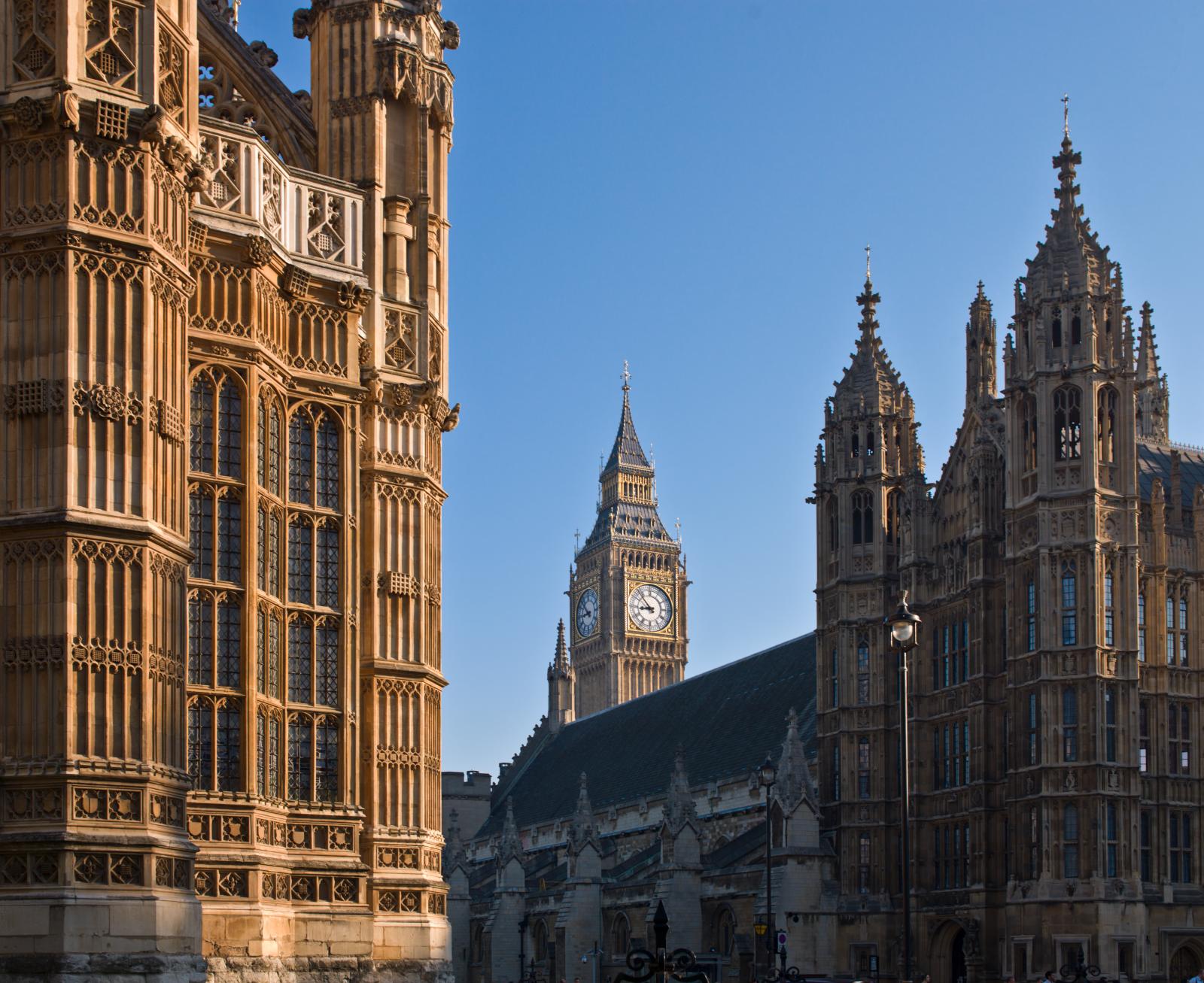 St Stephen's Clocktower, Palace of Westminster, Parliament Square, Westminster, London.