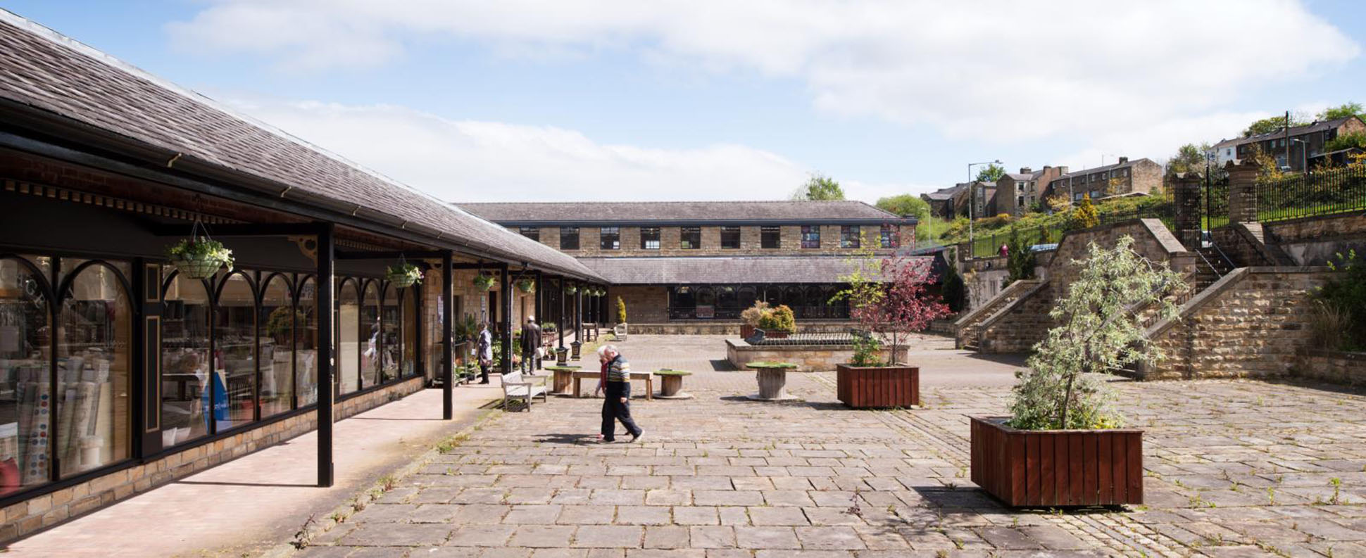 General view of mill converted to shopping emporium