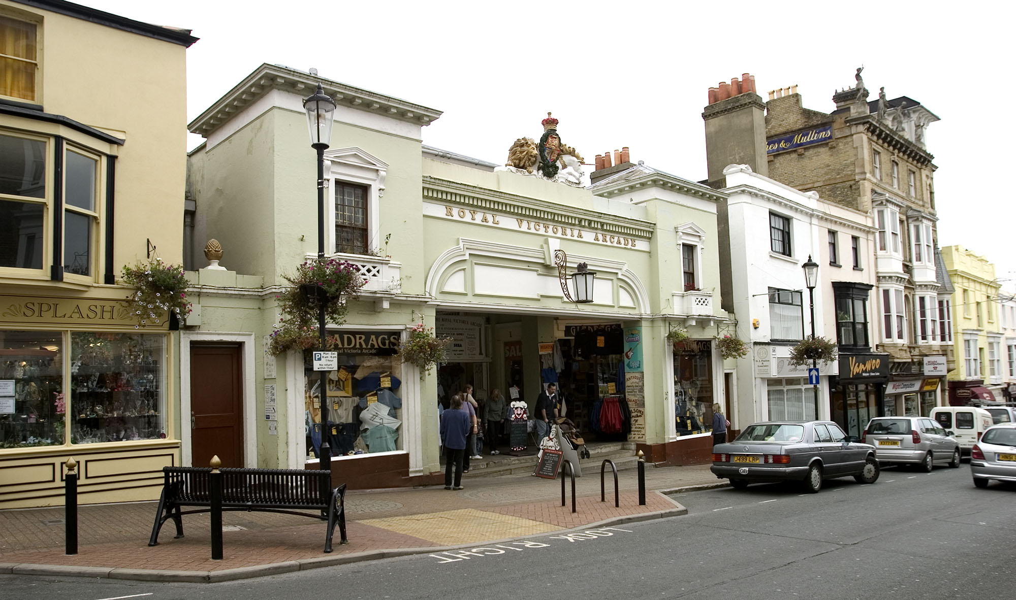A view of Royal Victoria Arcade on Union Street in Ryde, the Isle of Wight.