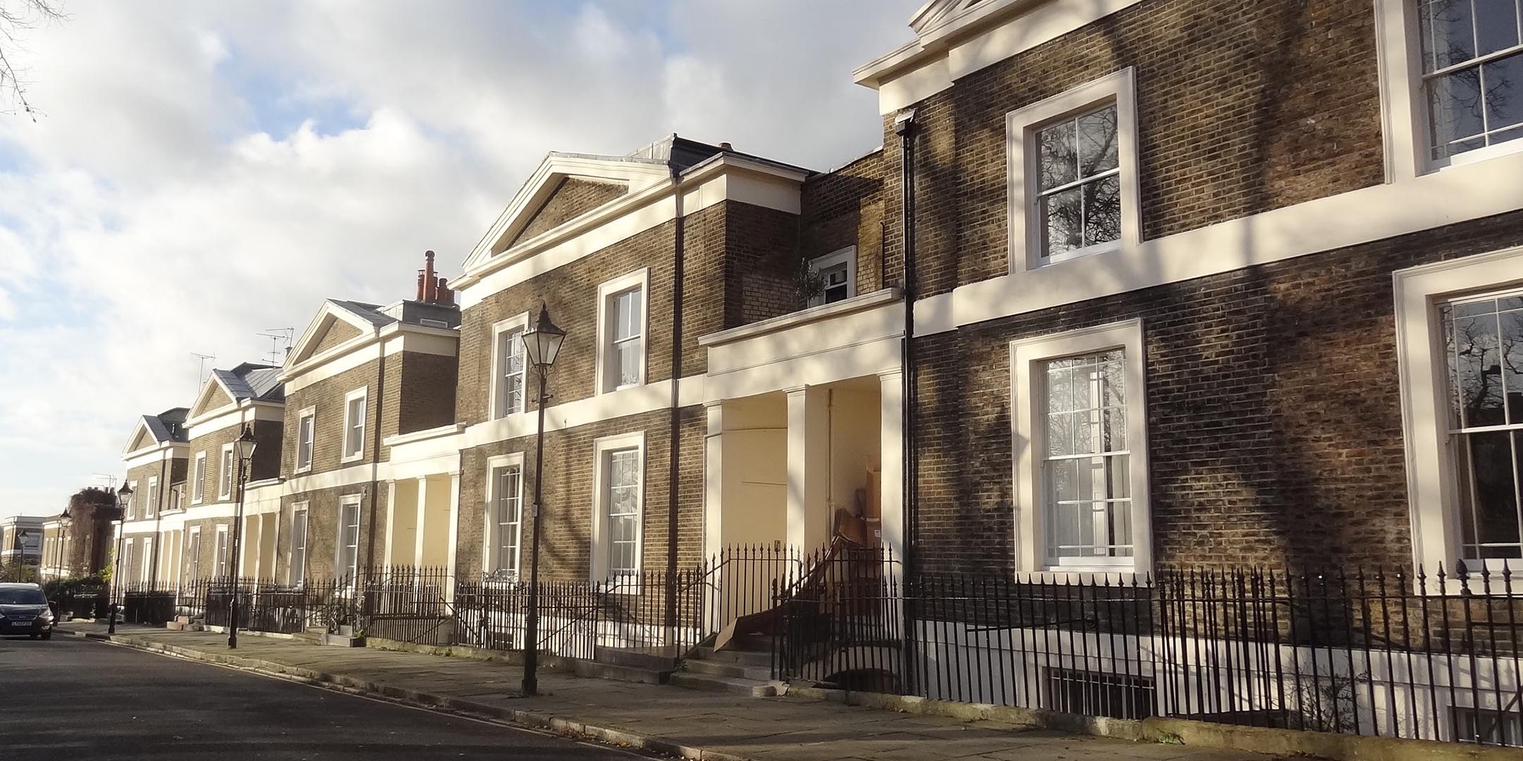 Listed villas in north London