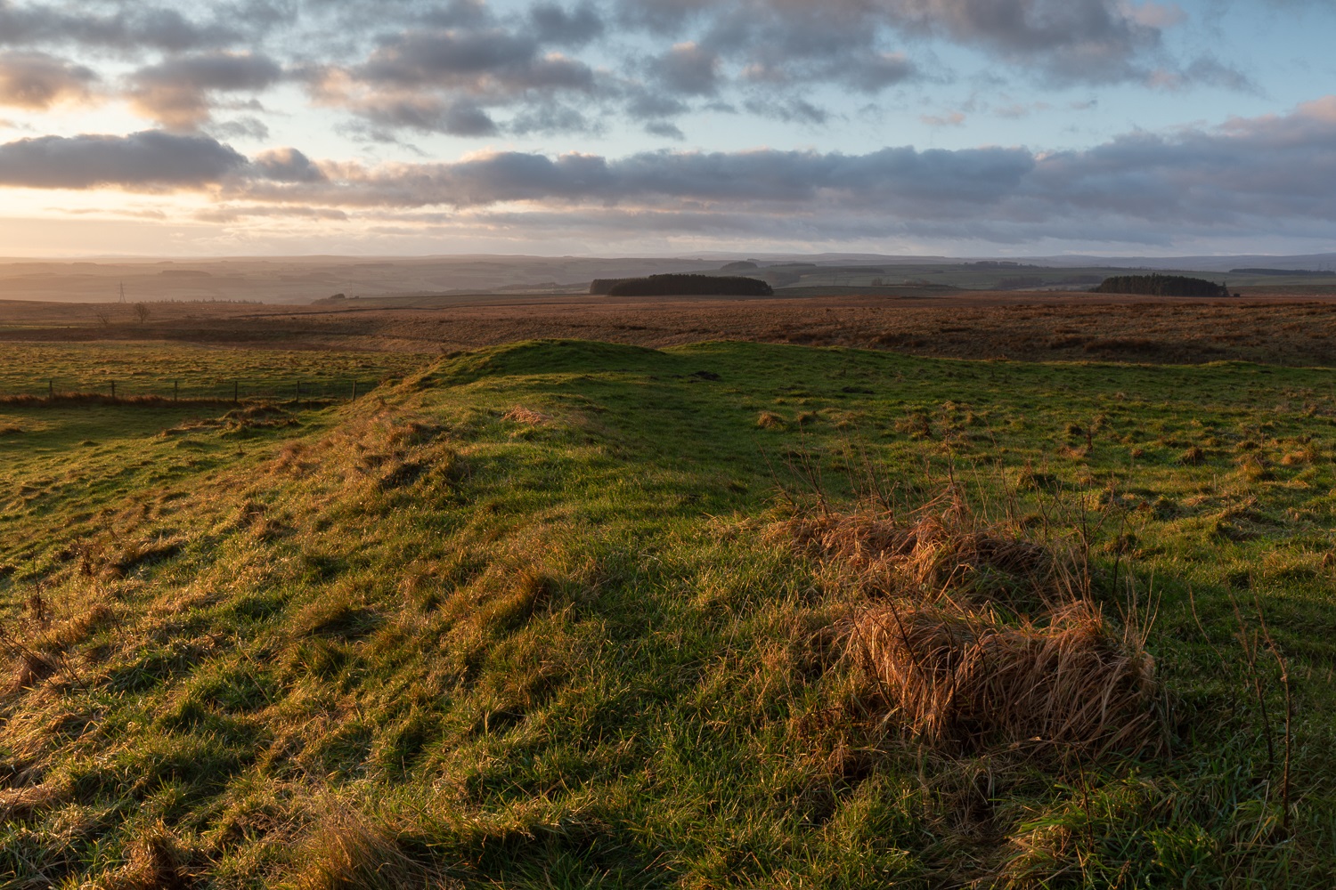 Site of Carrawburgh Roman Fort on Hadrian's Wall, Northumberland