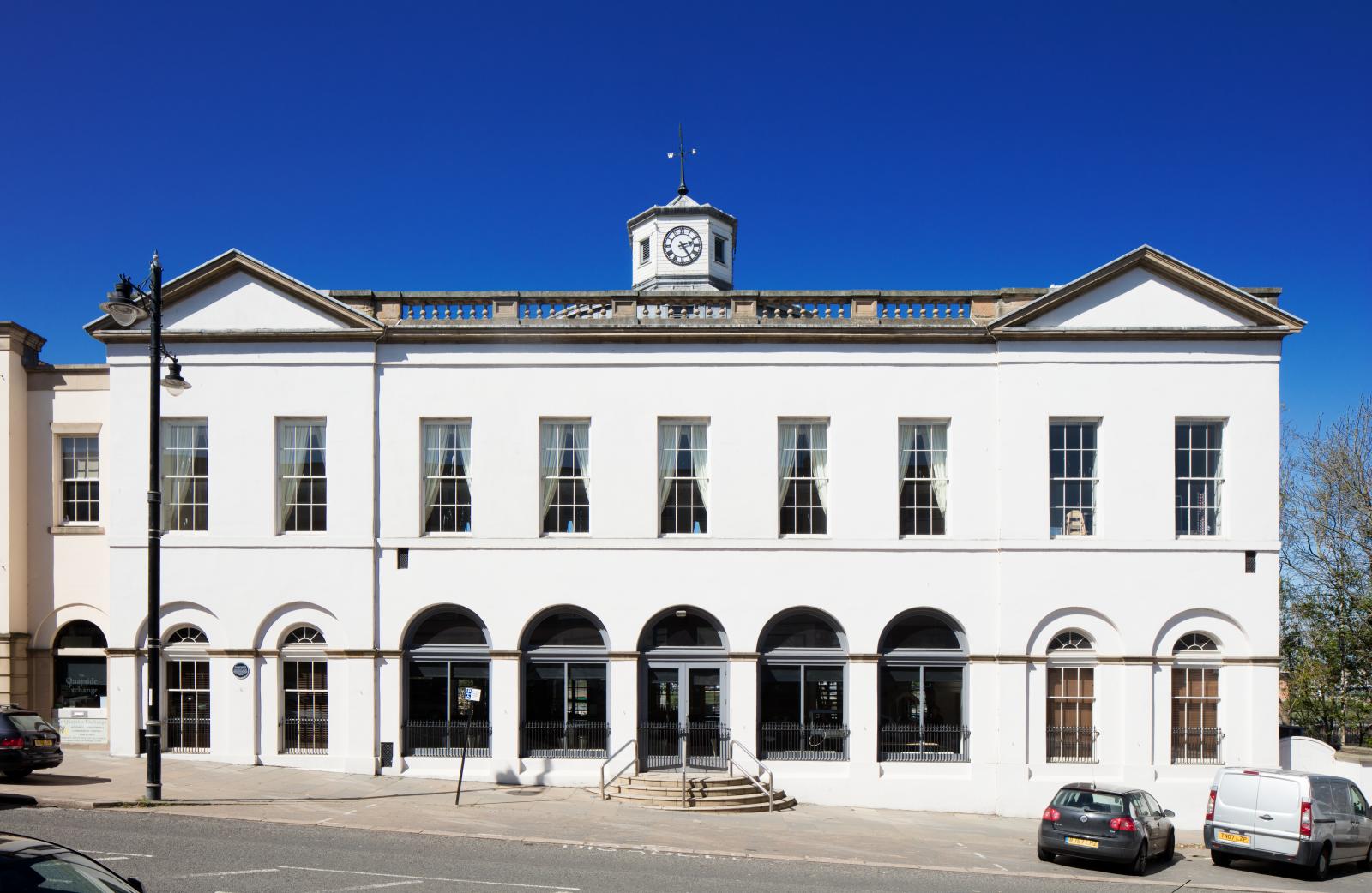 Front of the Quayside Exchange.