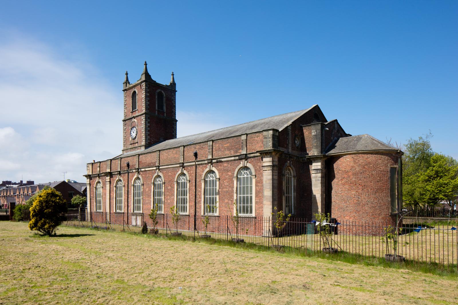 View of church from the rear.