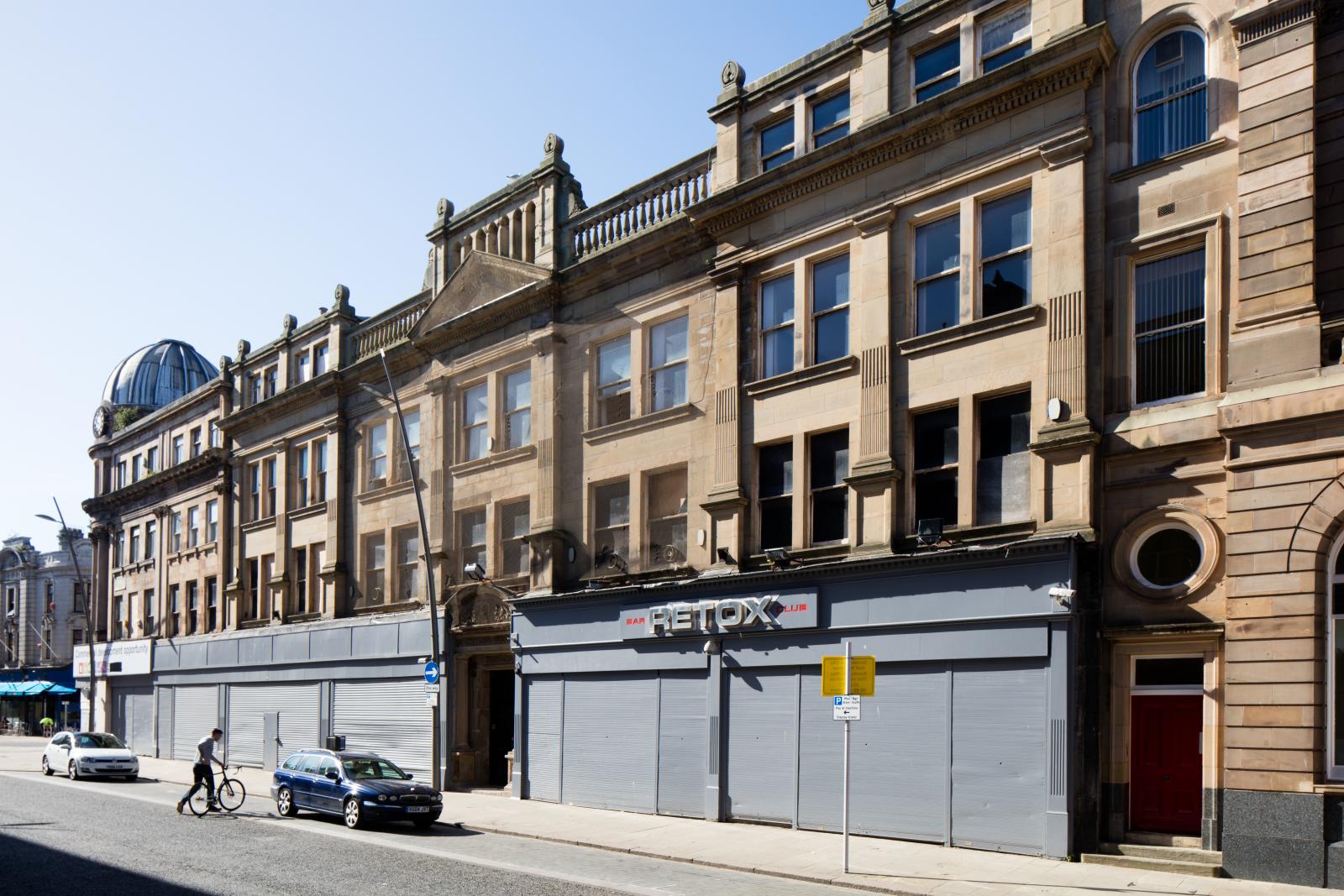 Front of Hutchinson's Buildings.