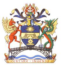 Worshipful Company of Engineers crest. Moto reads: CERTARE INGENIO