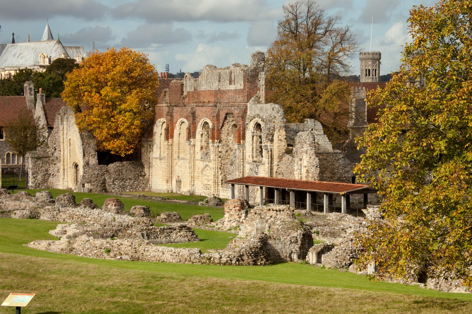 Image of the ruins of St Augustine's Abbey in Canterbury