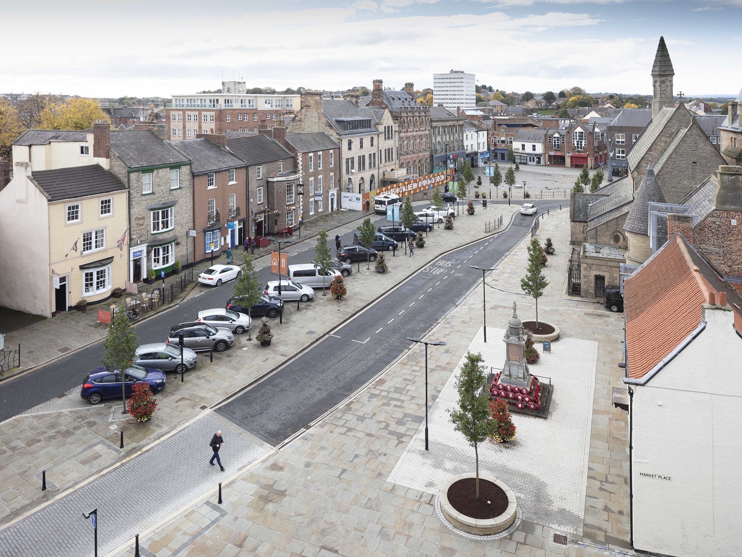 Bishop Auckland town centre.