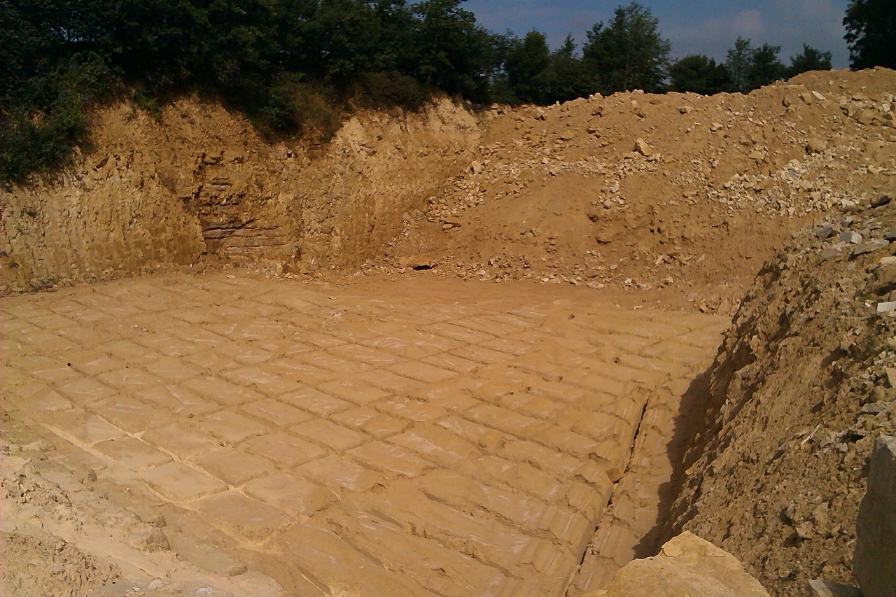 Building stone extraction at West Cranmore Quarry in Somerset