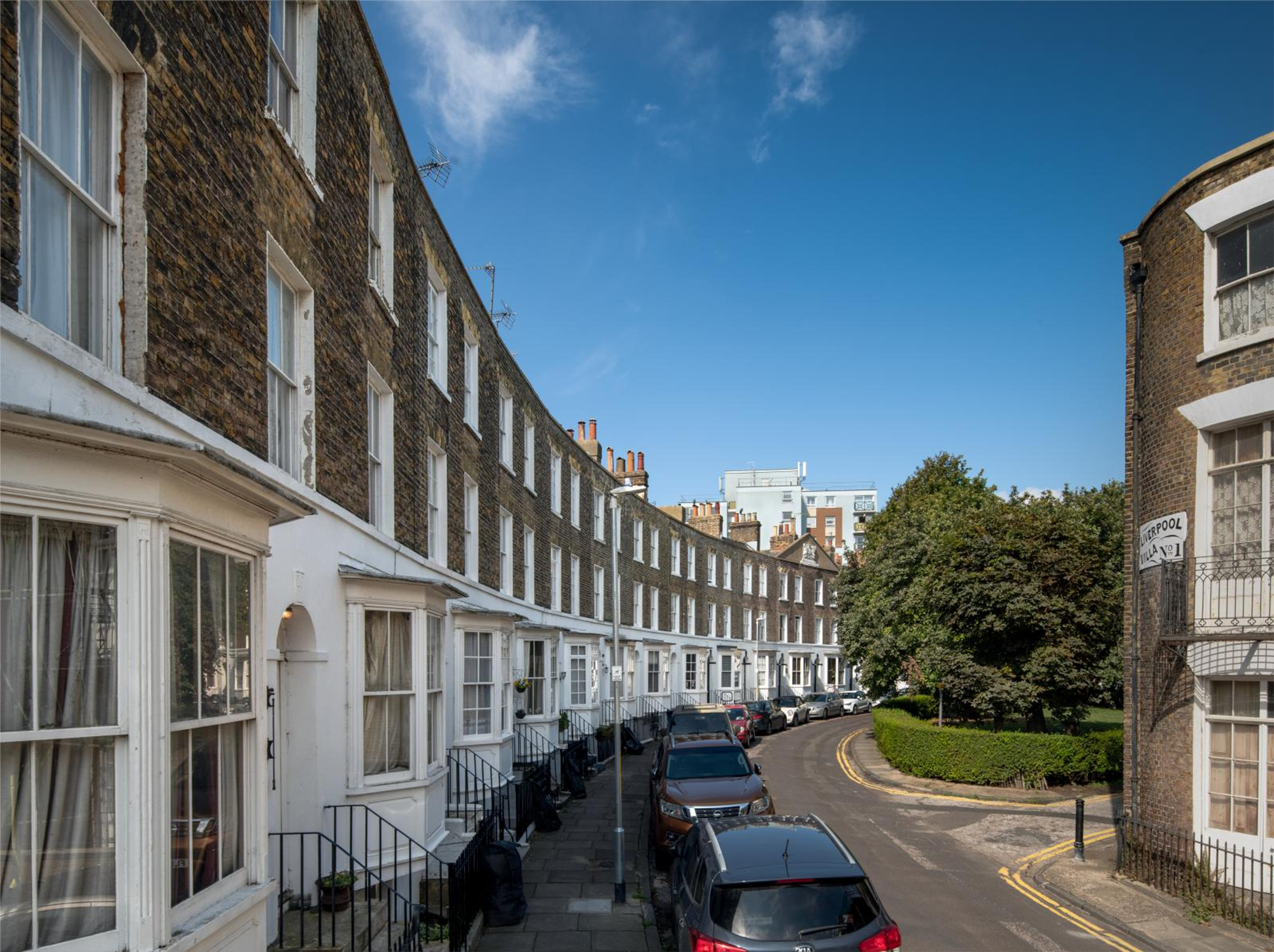 Street and on-street terrace Georgian housing in the Heritage Action zone of Ramsgate.
