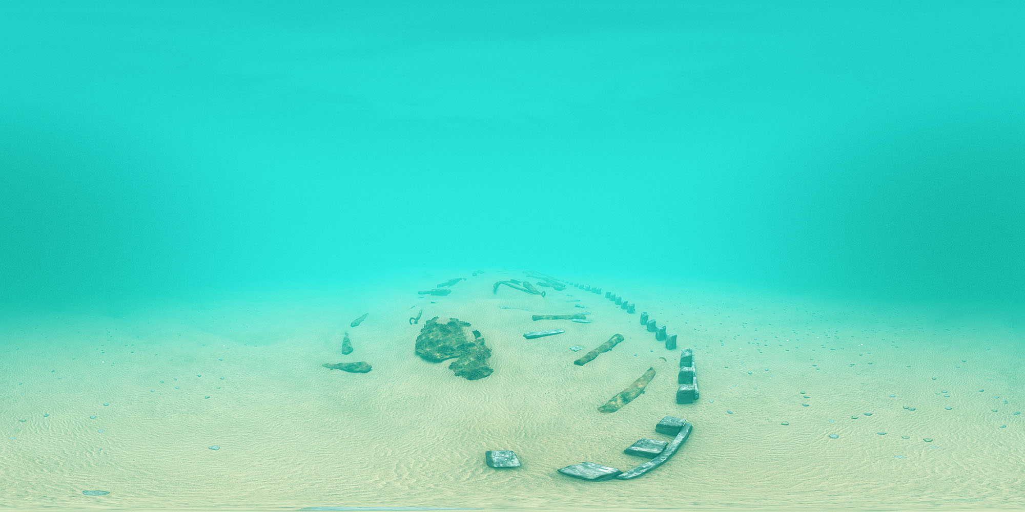 Screen shot from a virtual dive trail