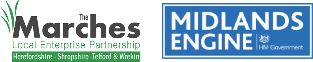 The Marches and Midlands Engine logos