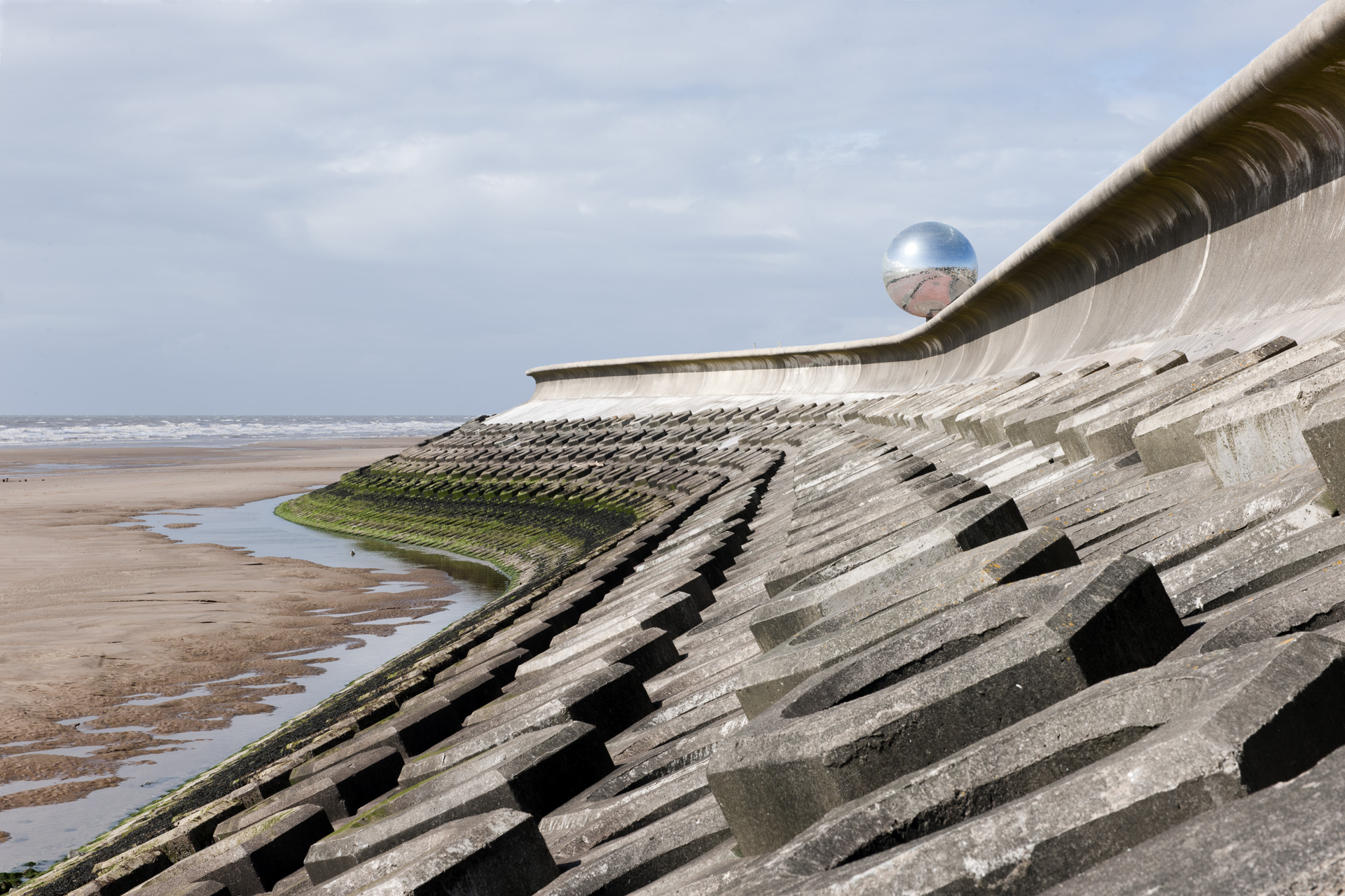 Sea defence, Blackpool, Lancashire.