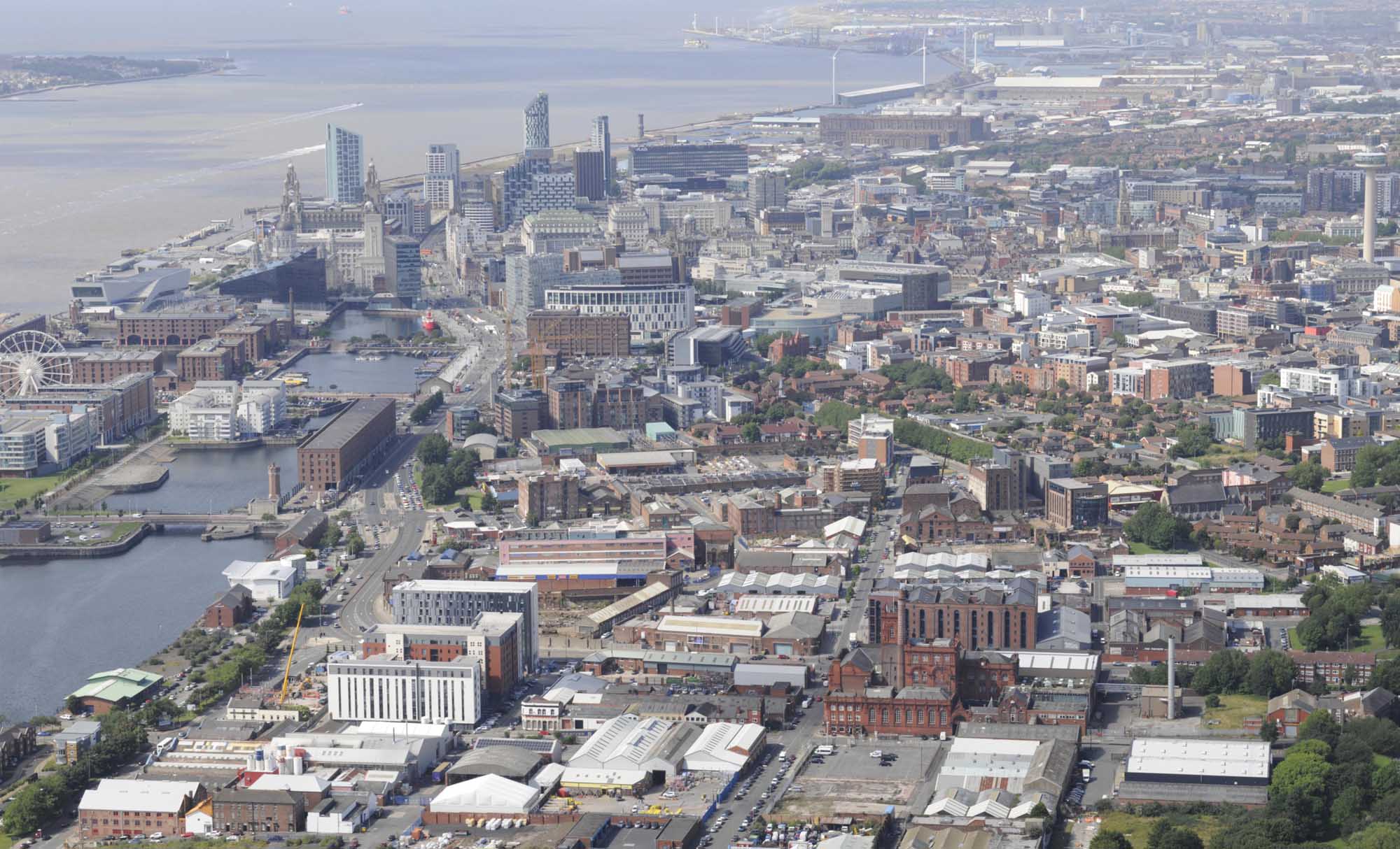 Aerial view of the Baltic Triangle