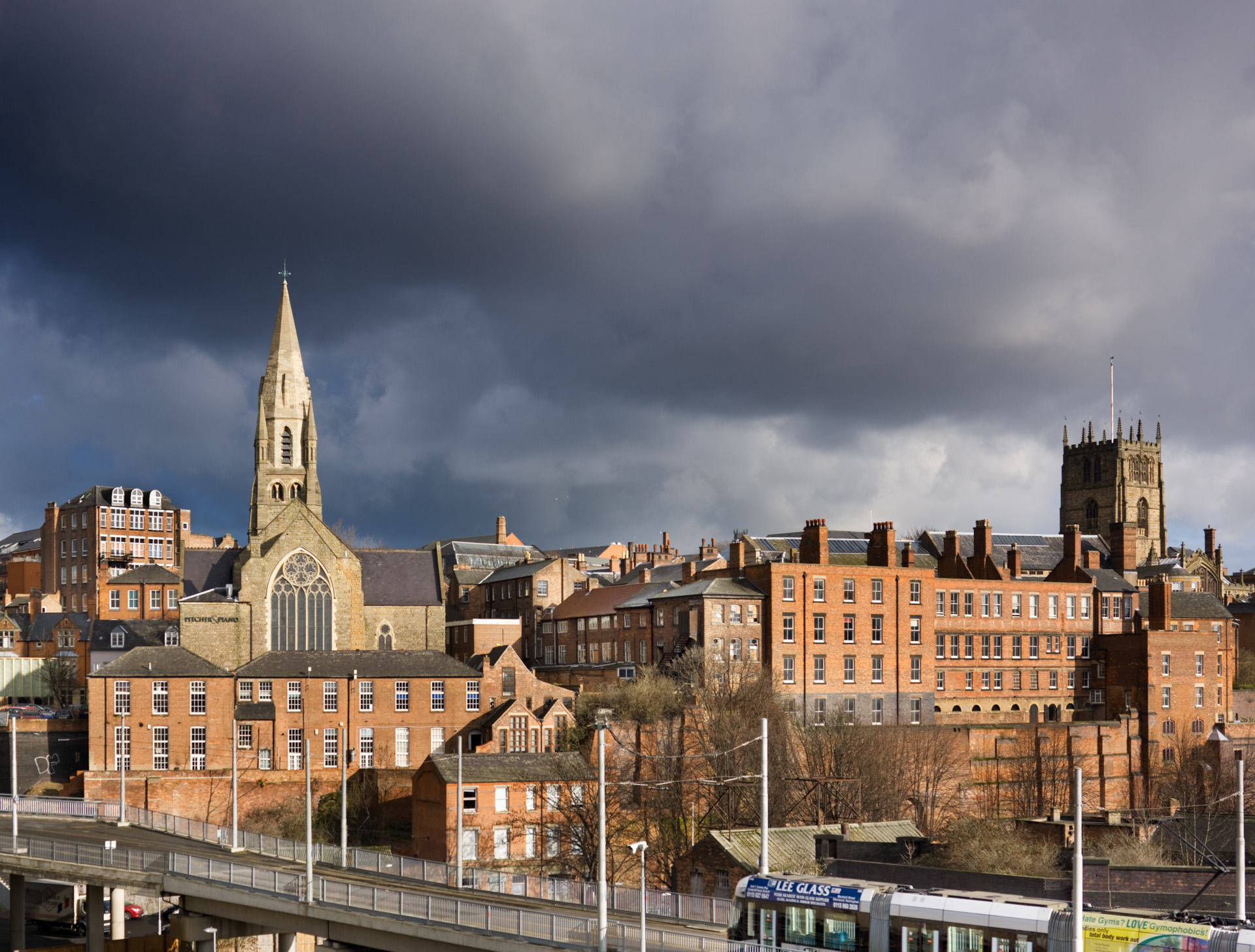 General view of Lace Market, Nottingham.