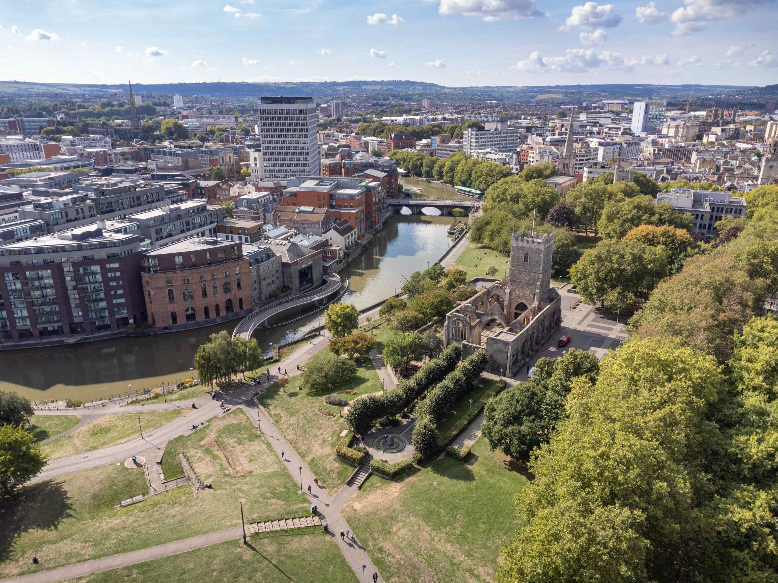 Drone photography, aerial view from the north-east.