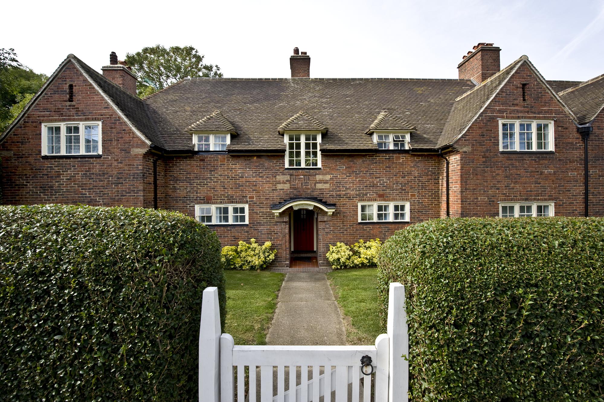 View of house through front gate