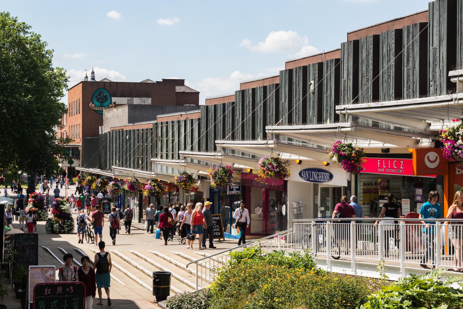 Photo of a crowded high street