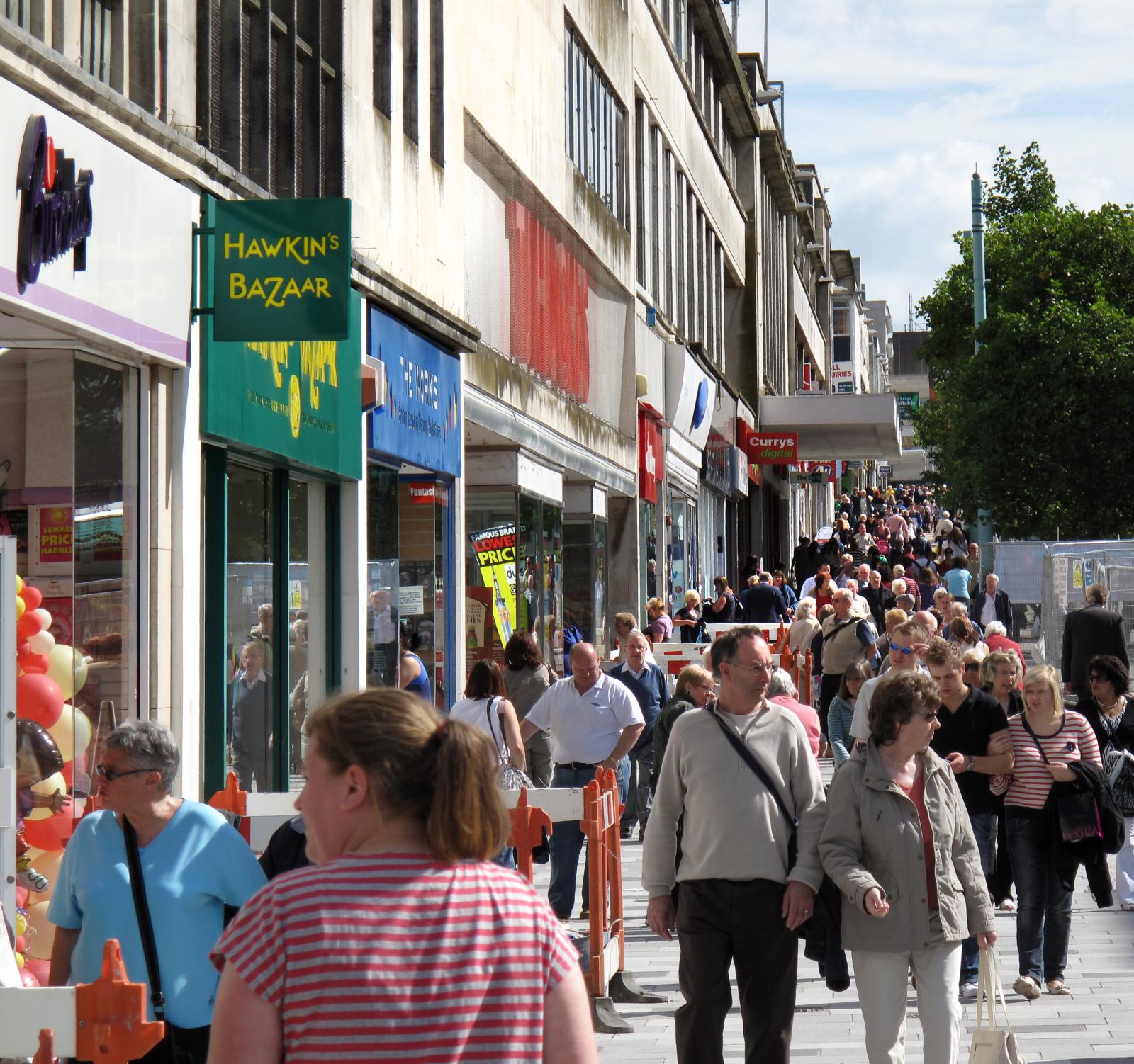 Photo of shoppers