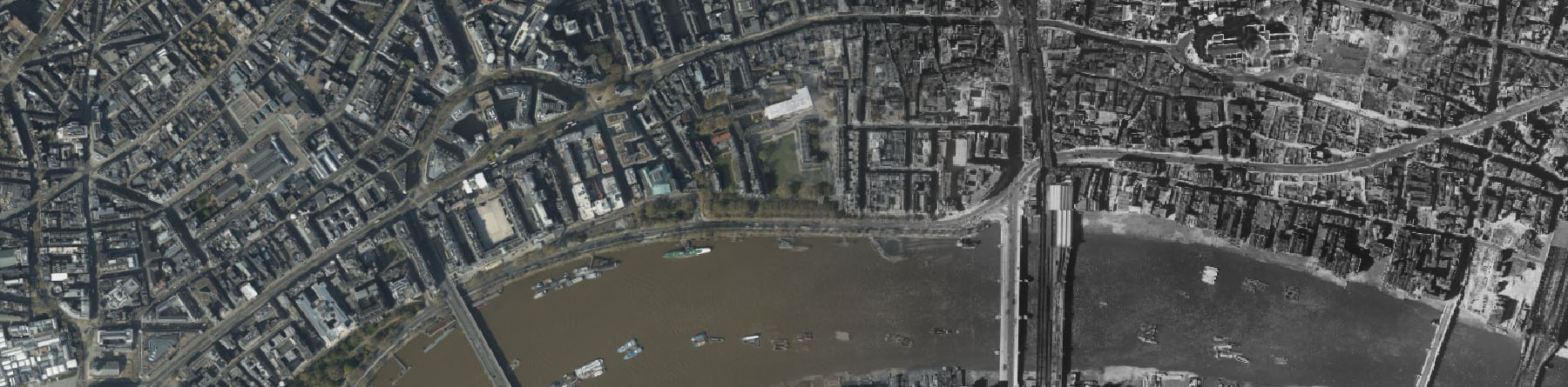 Aerial views of london