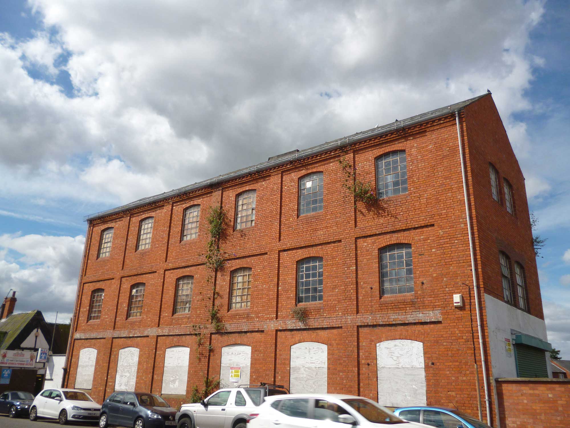 The former Aston Martin Motorcar Works site, Newport Pagnell