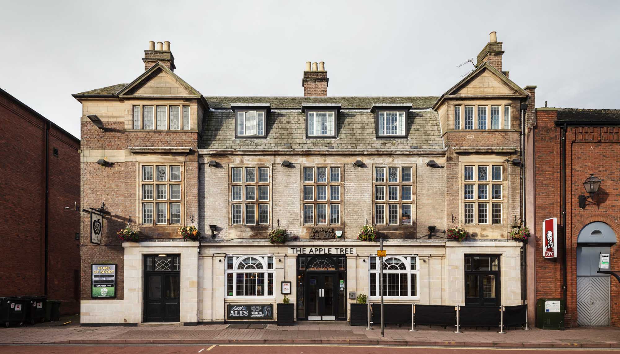 Exterior view of the Apple Tree pub