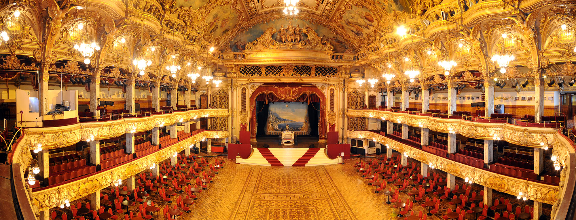 Interior view of the Blackpool Tower Ballroom