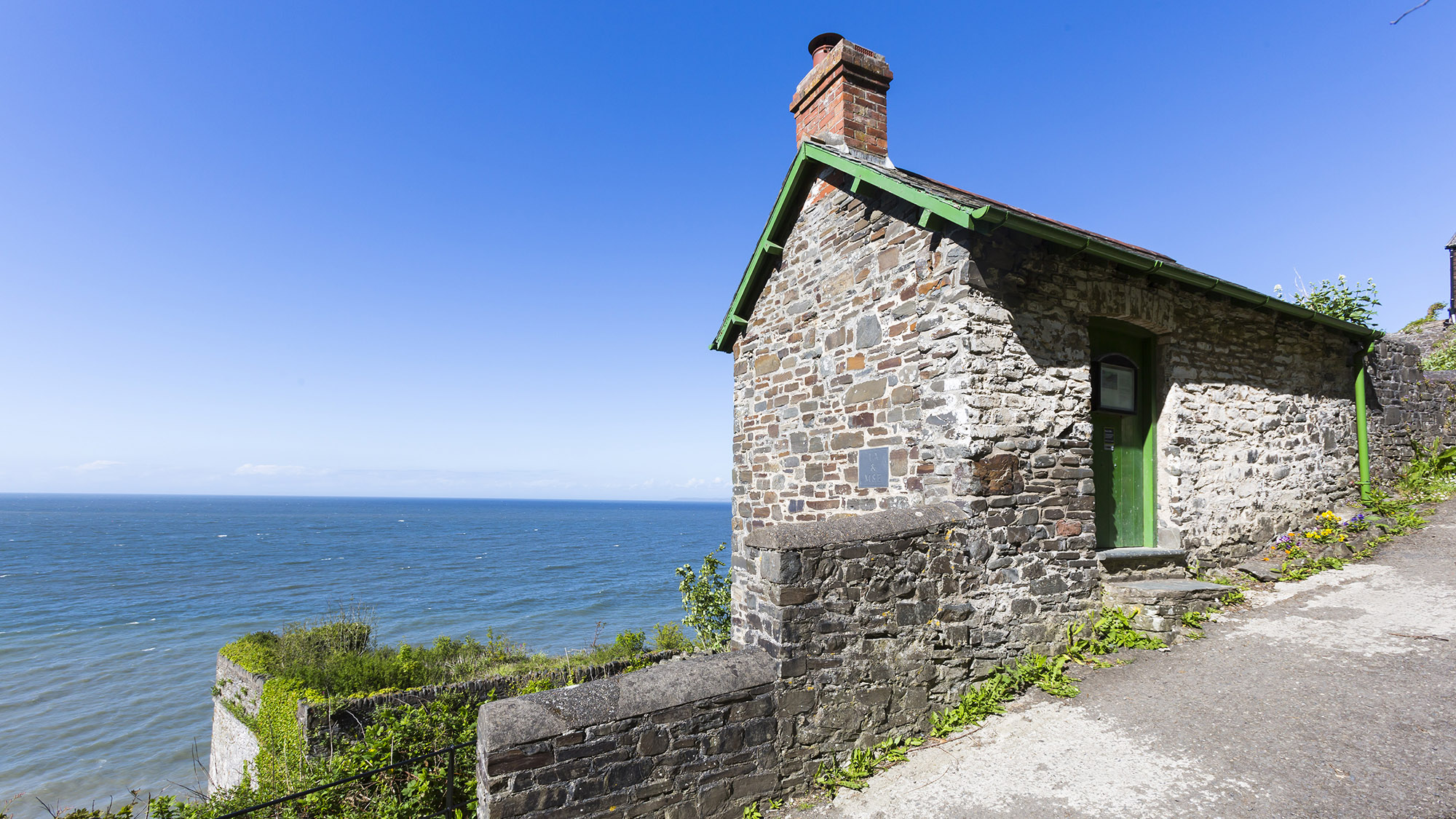 The Cabin on the beach slipway at Bucks Mills, North Devon