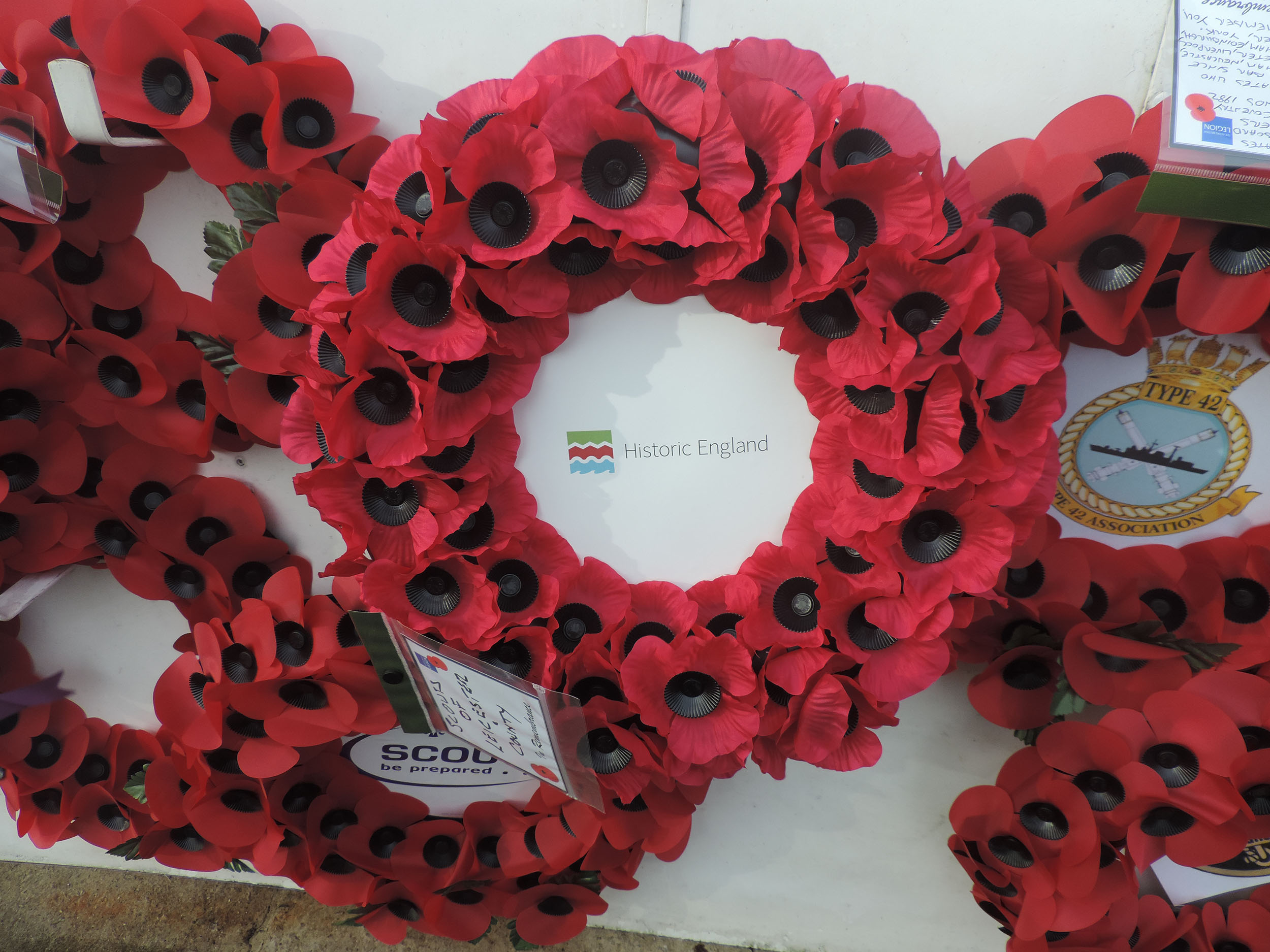Historic England poppy wreath