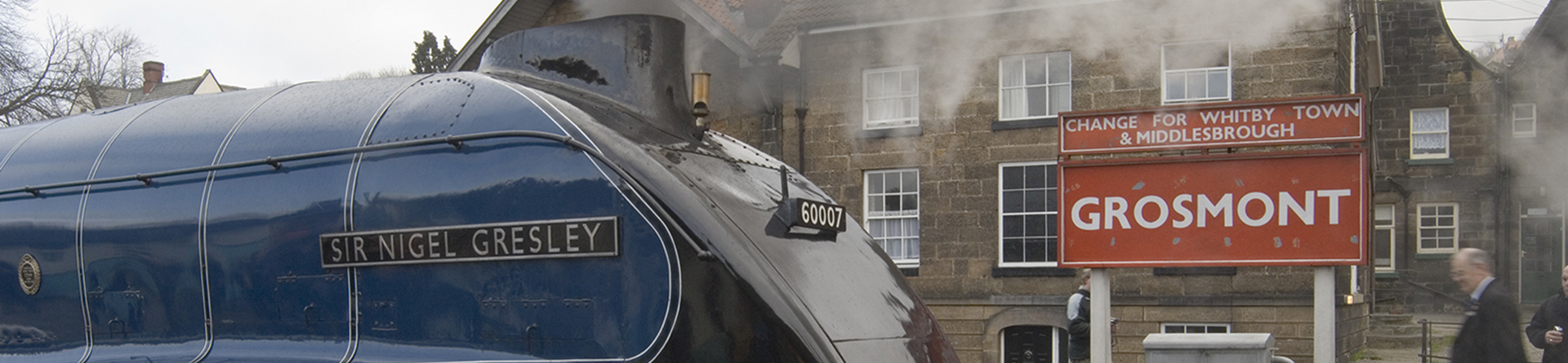 steam train in front of  Station