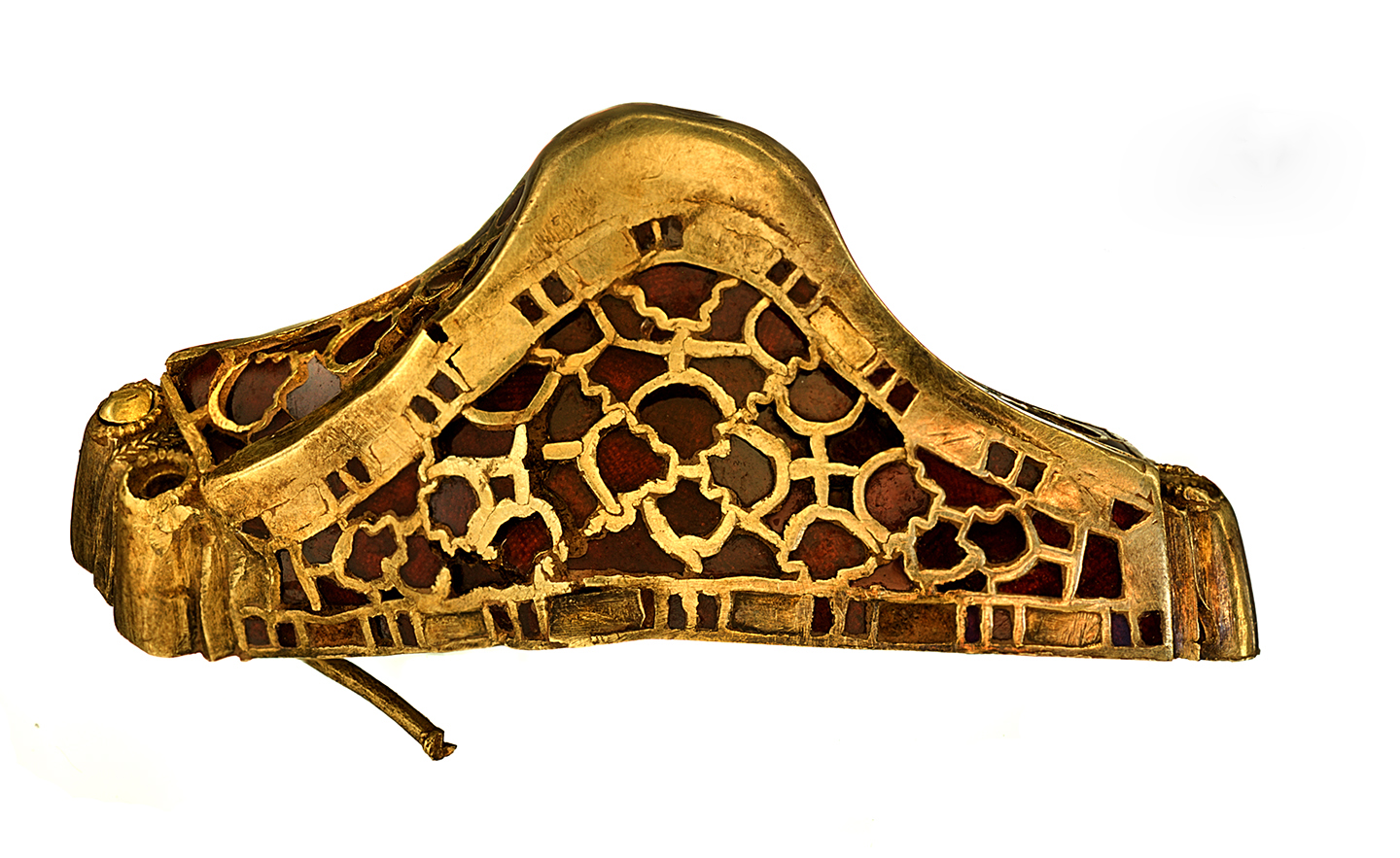 A sword pommel from the Staffordshire Hoard