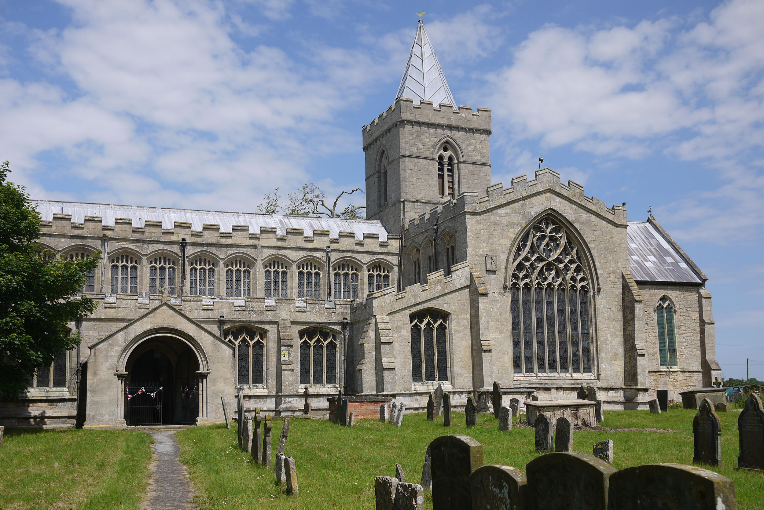 Algarkirk St Peter and St Paul a large church in a small parish typical of the Lincolnshire fens. This church is now at the delivery phase of a HLF Heritage Grant. 