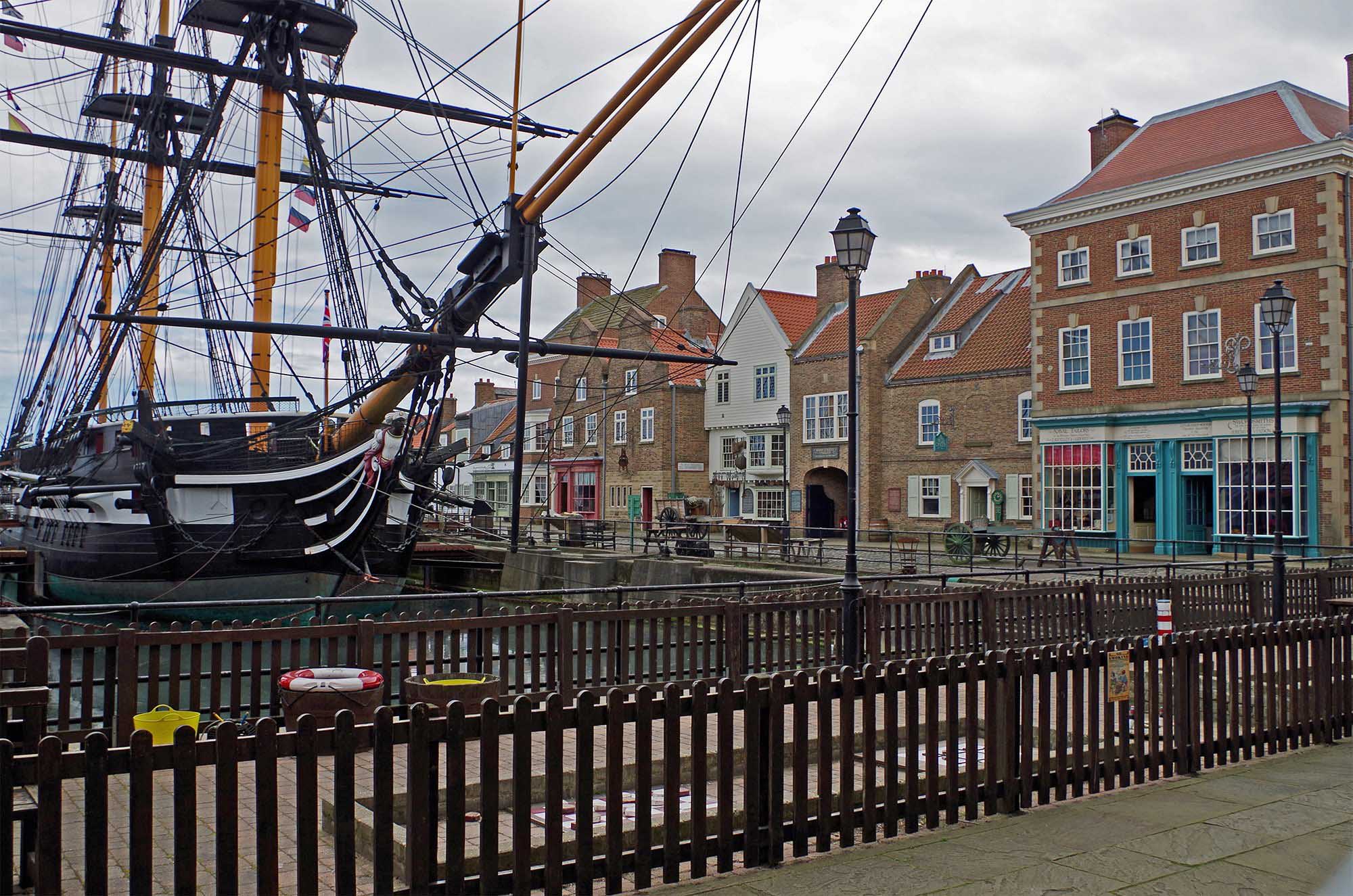 View of harbour at Hartlepool