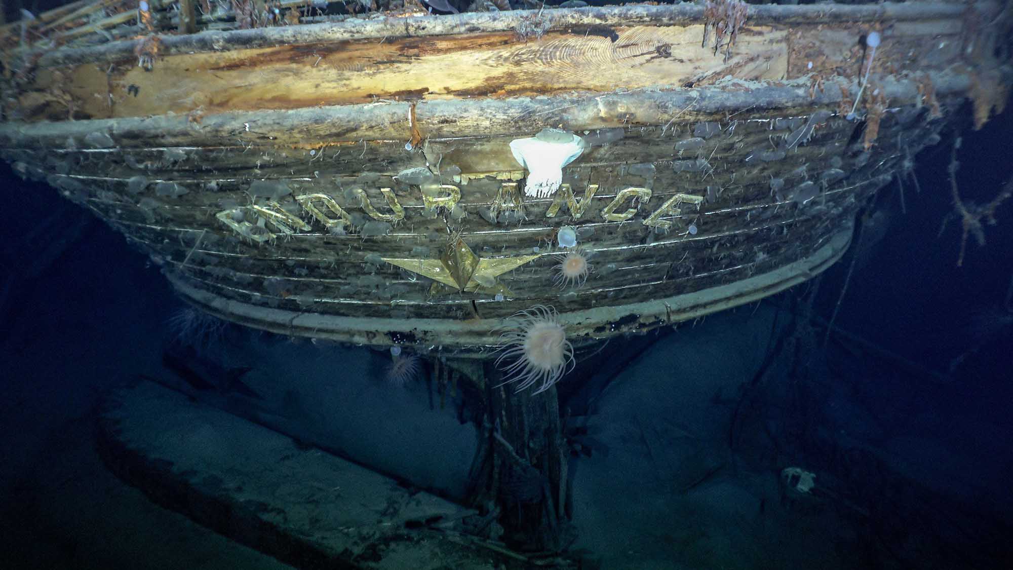Underwater still image of a shipwreck