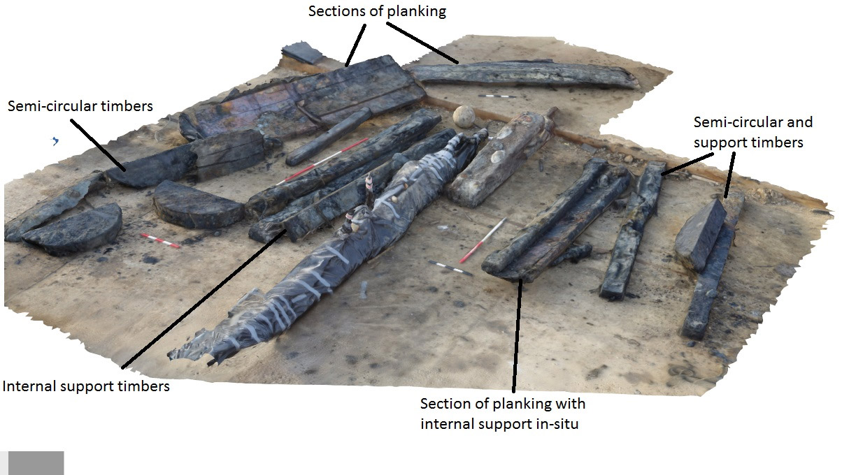 Image of plank and timber remains.