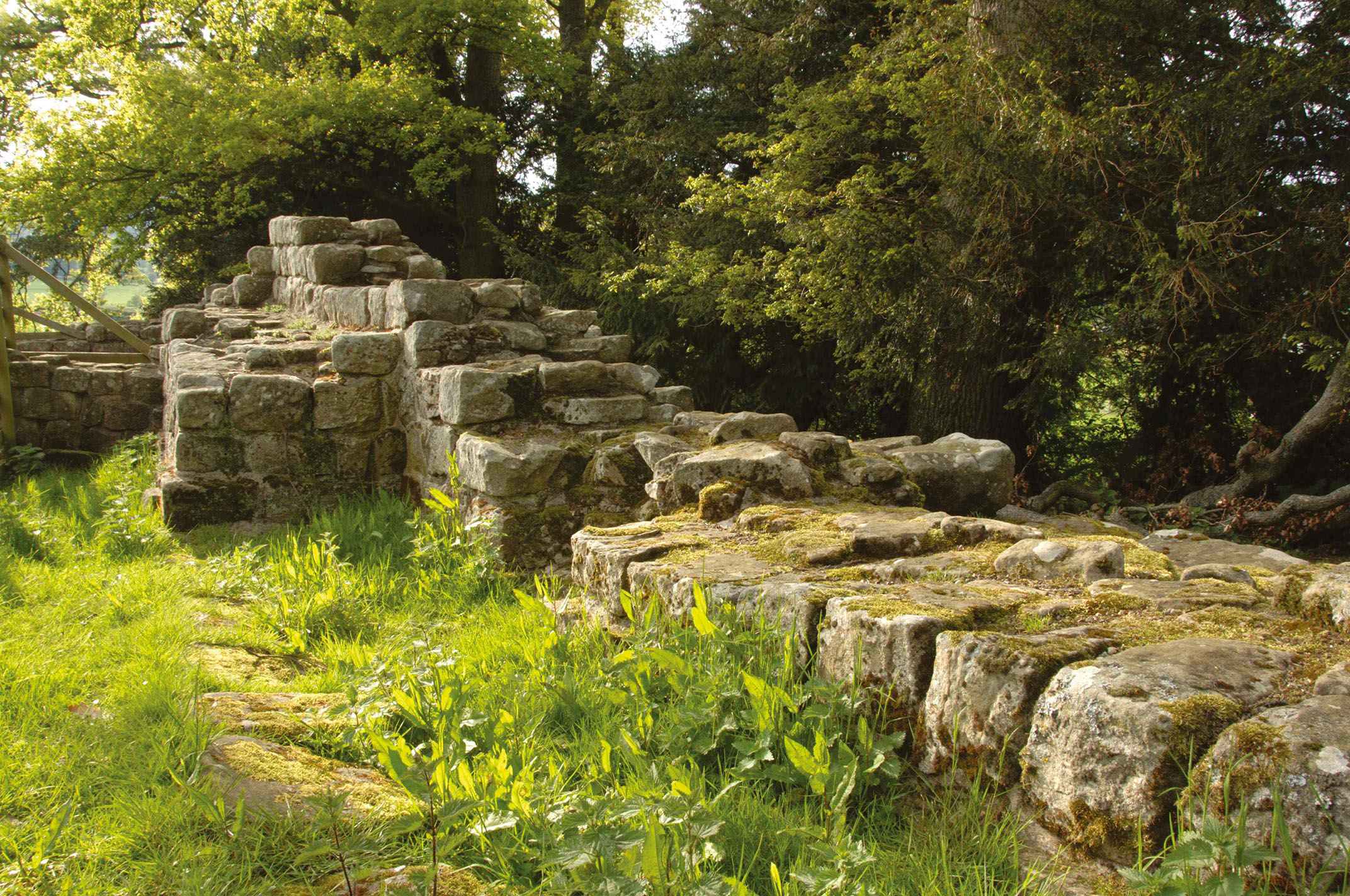 Image of Brunton Turret at Hadrian's Wall, which is under the guardianship of English Heritage