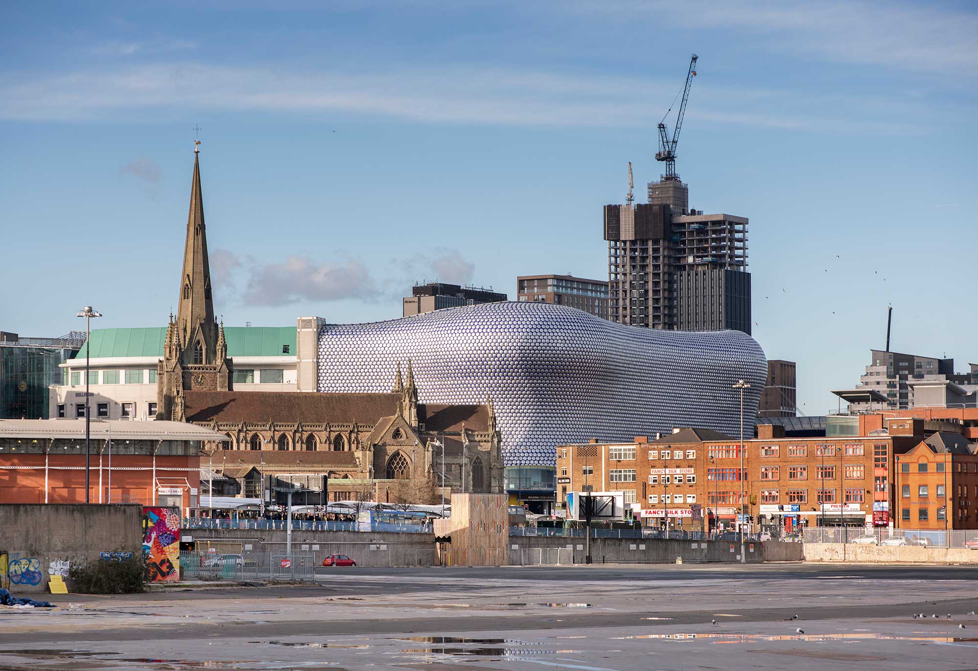 View of Church of St Martin, Bull Ring, Birmingham