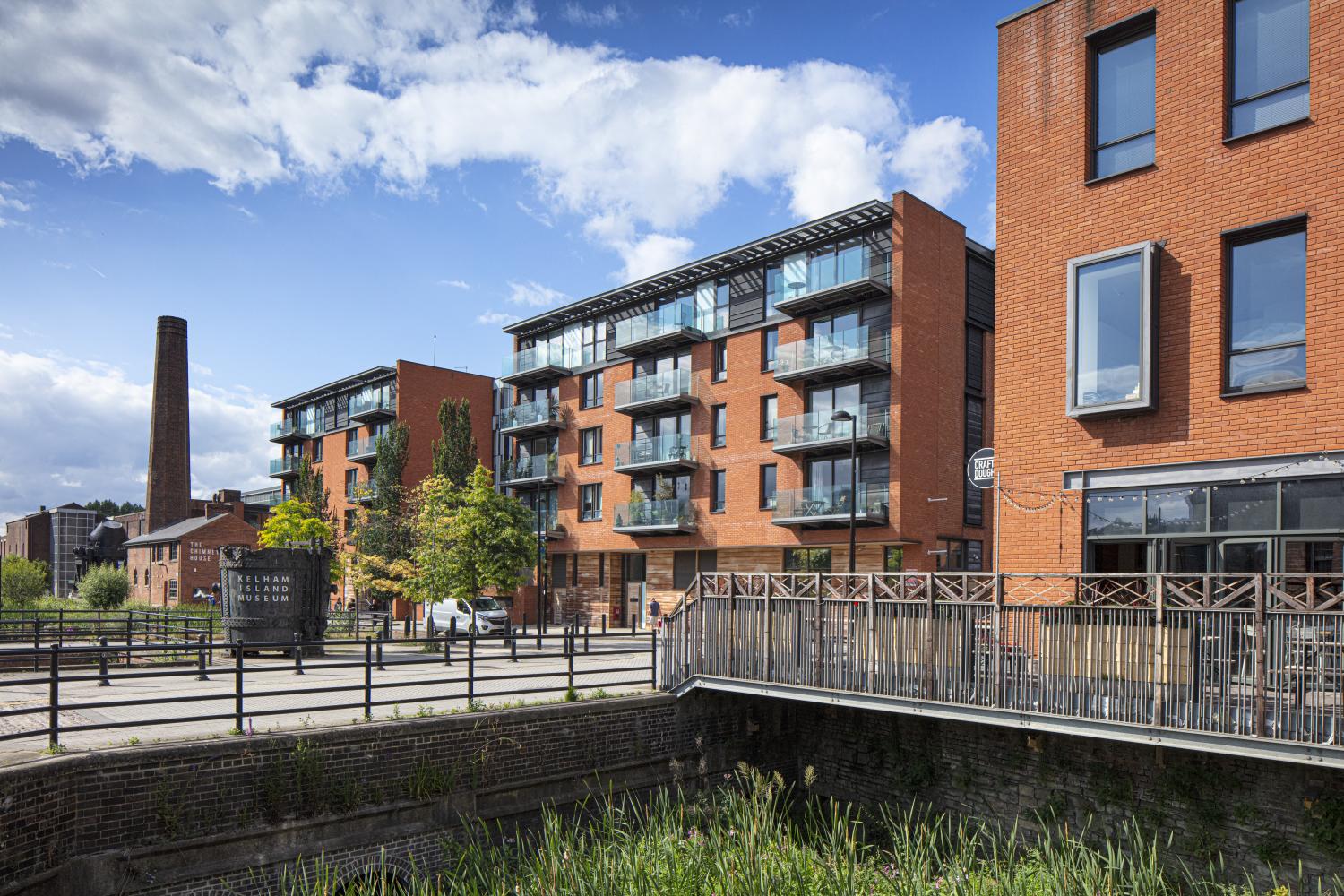 Apartments next to Kelham Island Museum and Chimney House