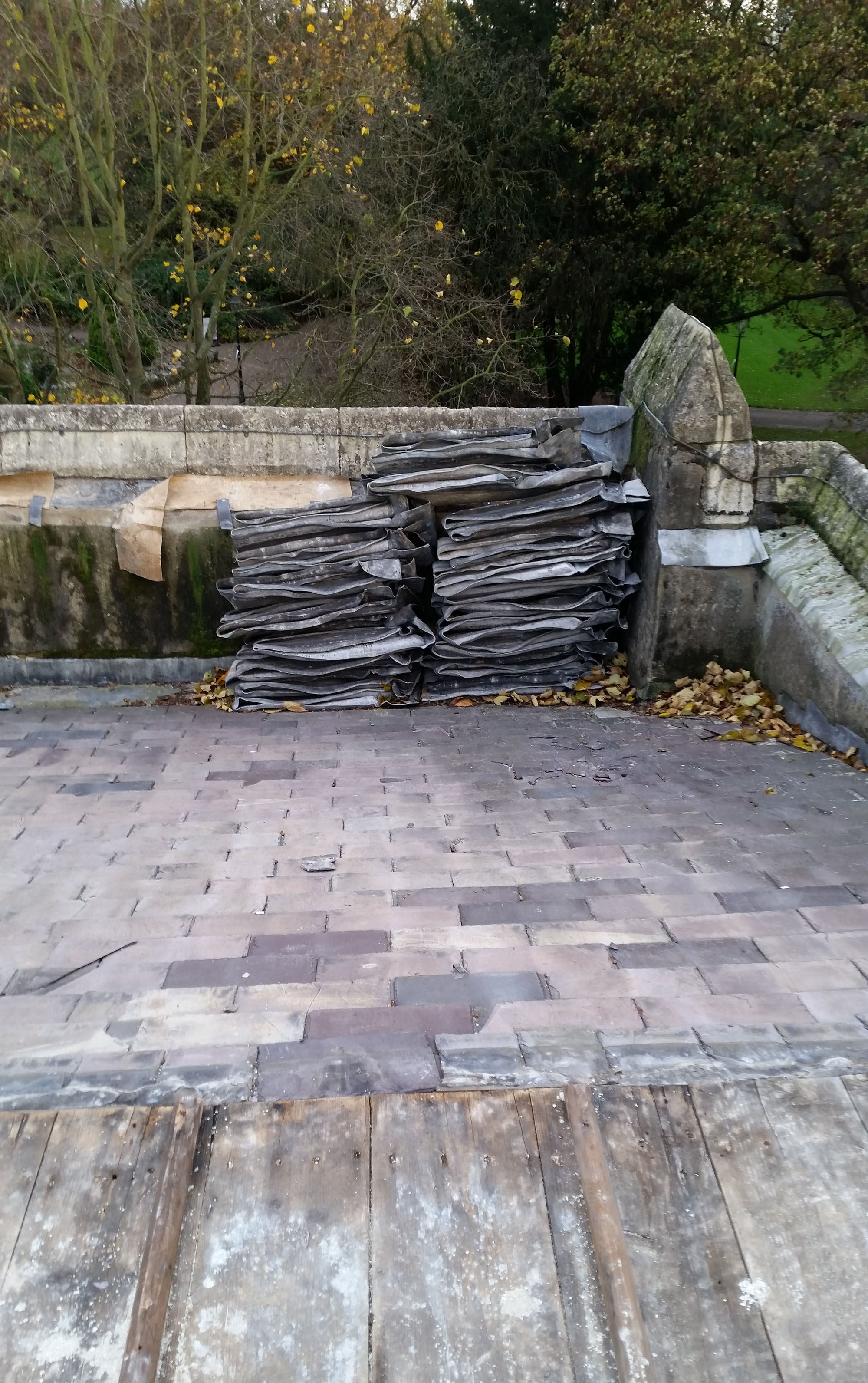 Lead stripped from church roof