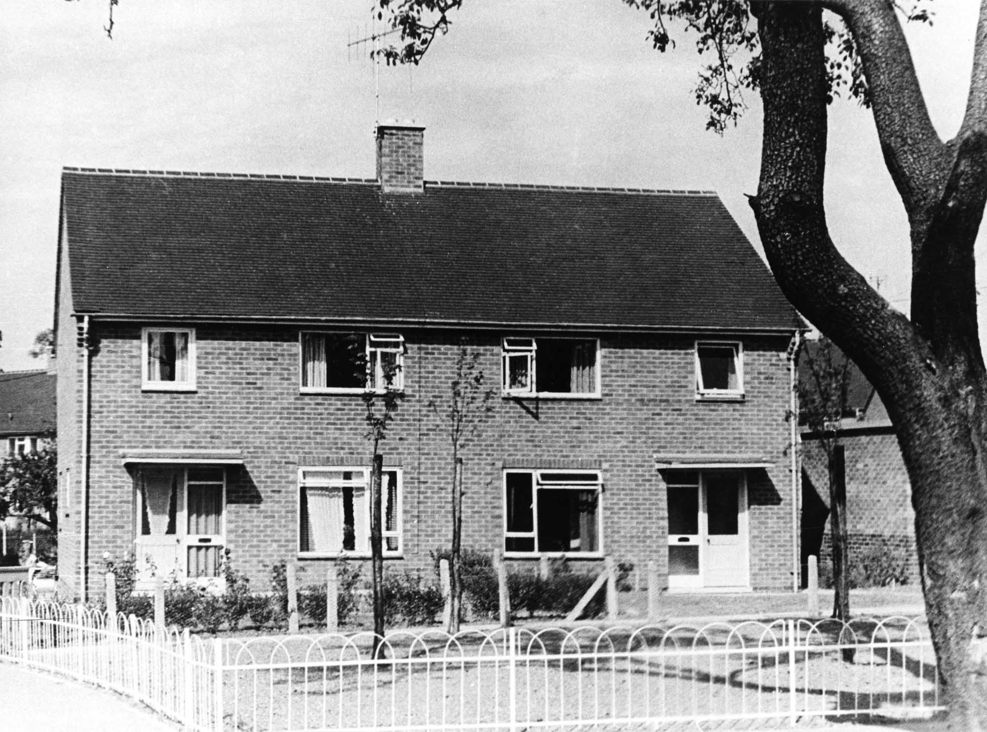 Brick-built housing in Clifton, Nottingham.