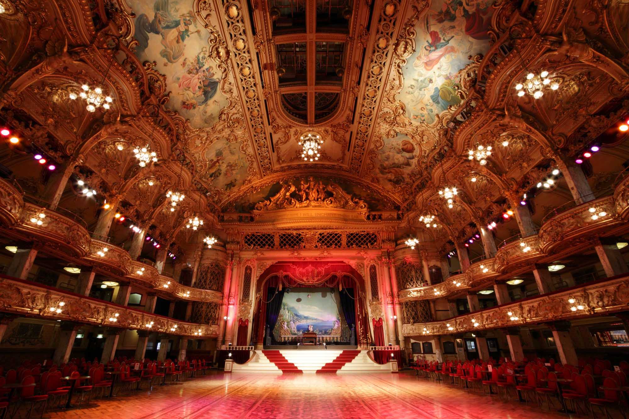 Interior of Blackpool Tower ballroom