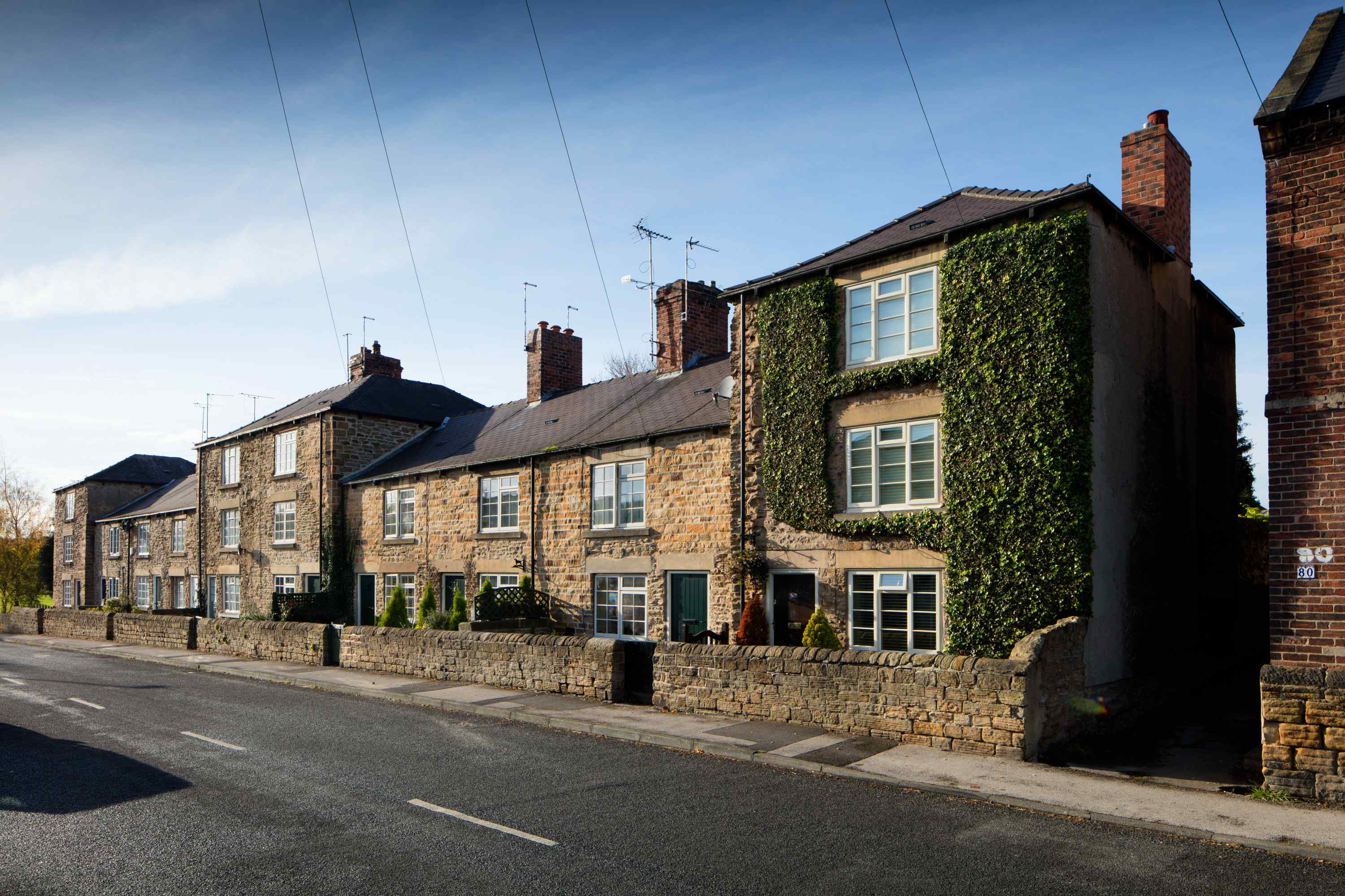 General view of the terrace from the north-east