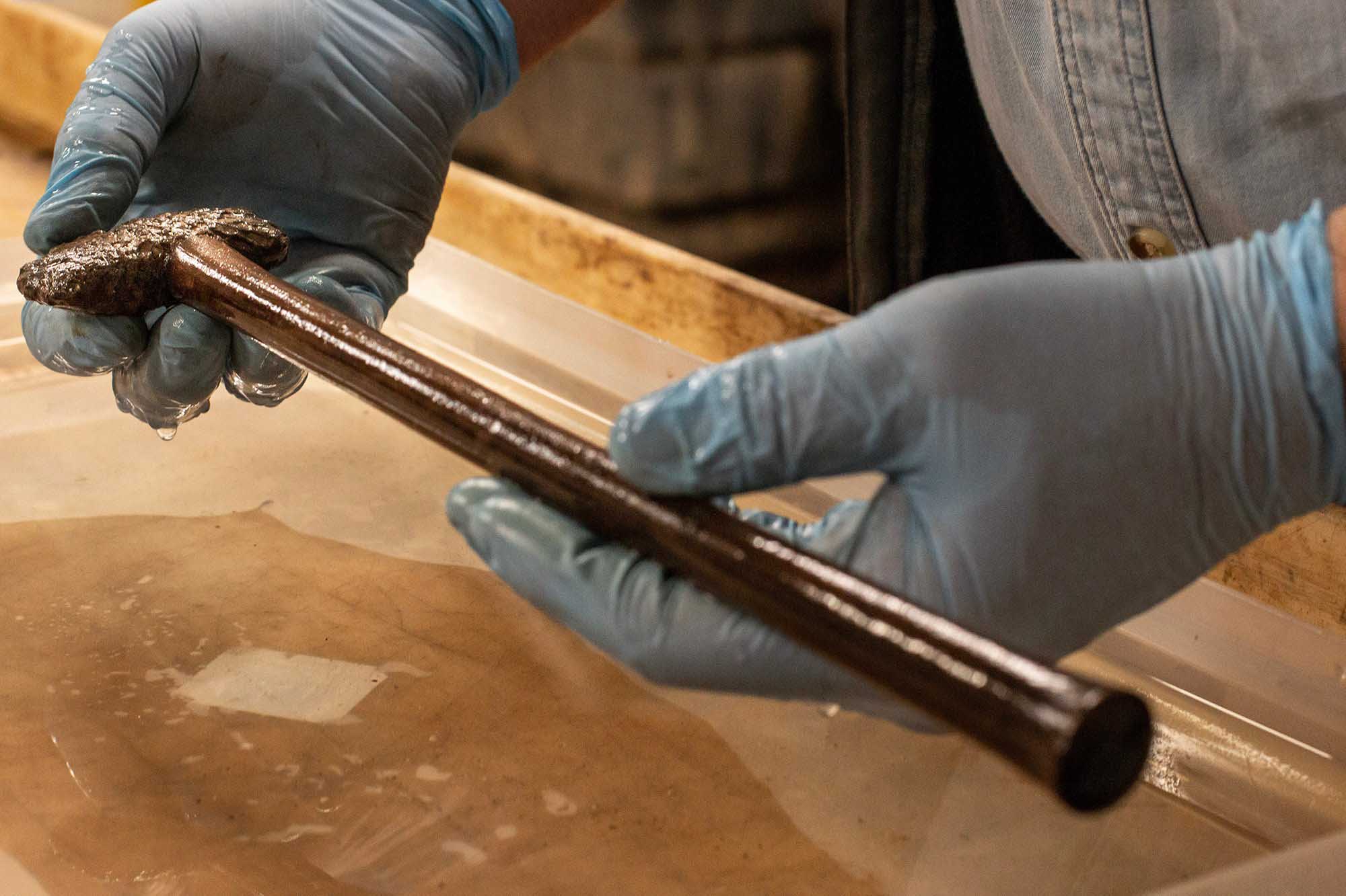 The axe, thought to be ceremonial rather than a practical tool.