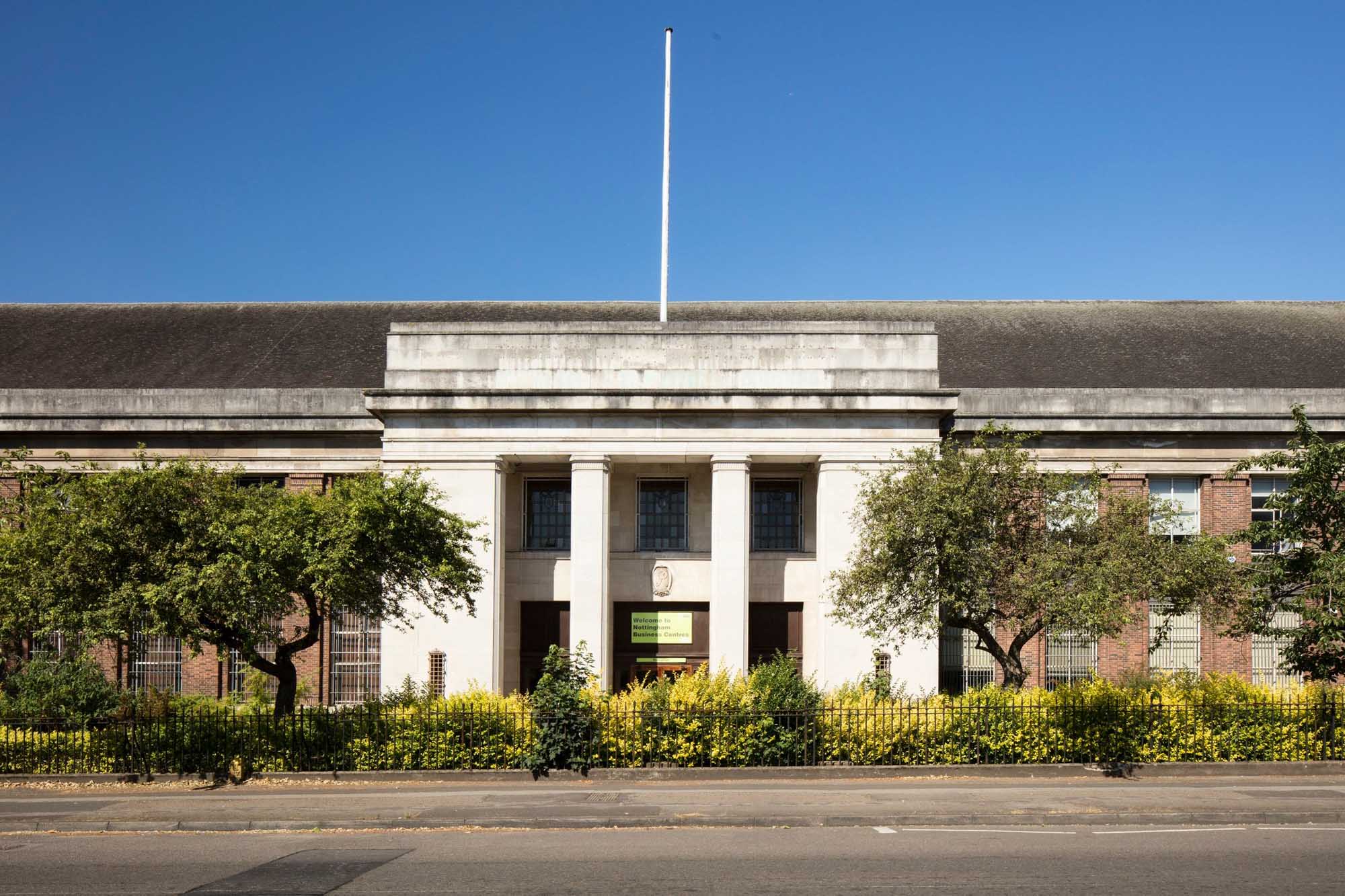 Image of Raleigh Cycle Company's Former Head office- the Howitt Building on Lenton Boulevard, Lenton, Nottinghamshire.
