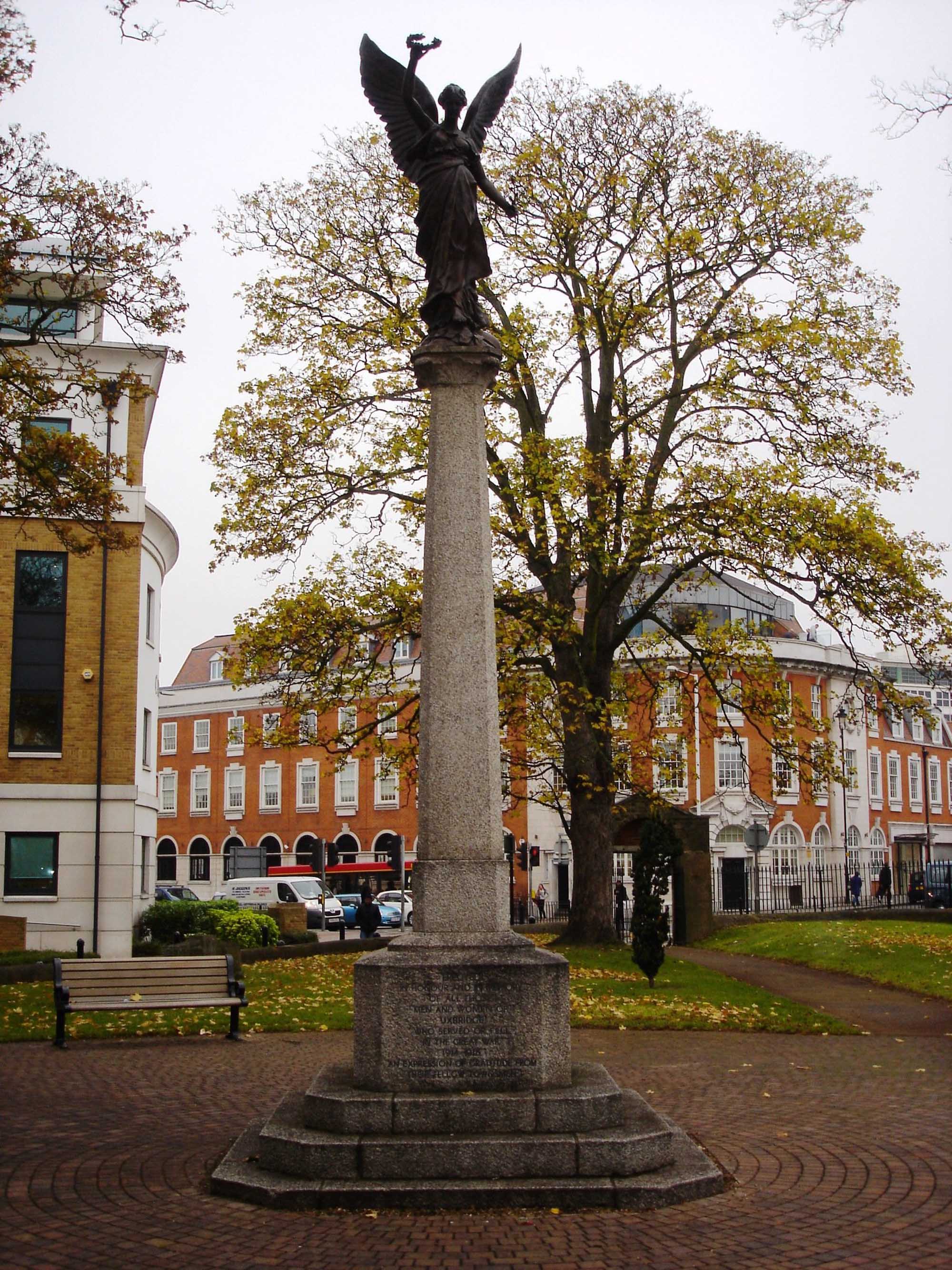 Uxbridge War Memorial, The Old Graveyard Junction.