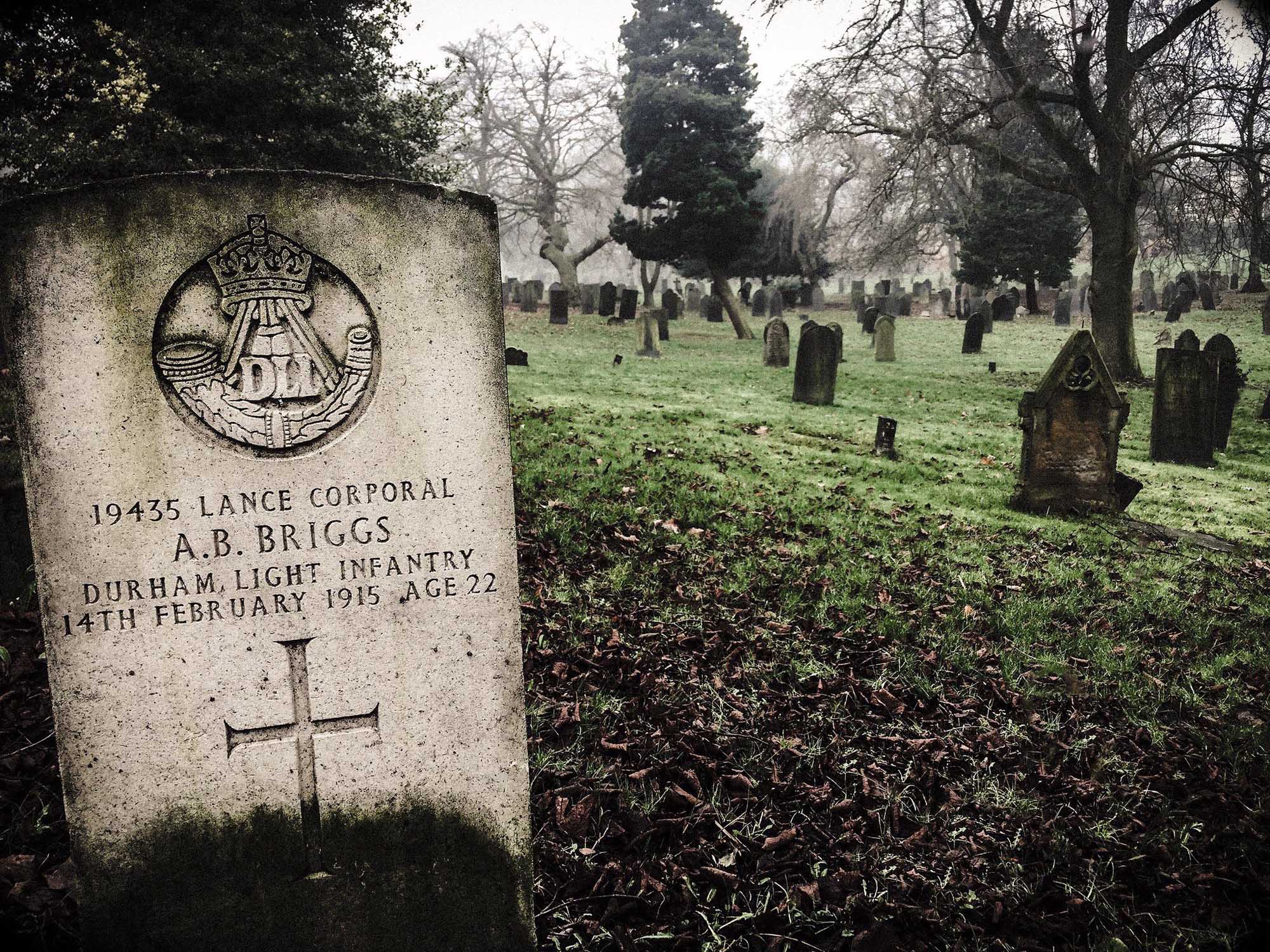 View of Nottingham's General Cemetery.