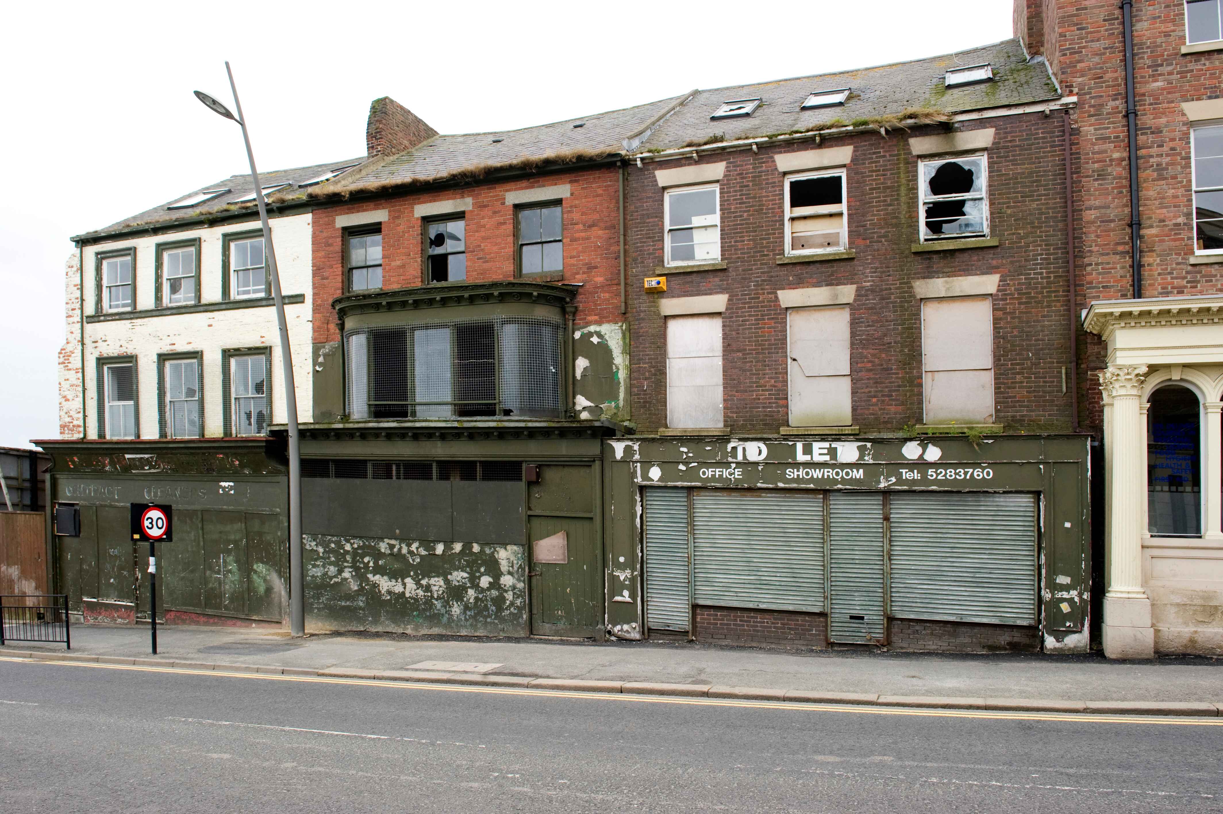 Derelict shops