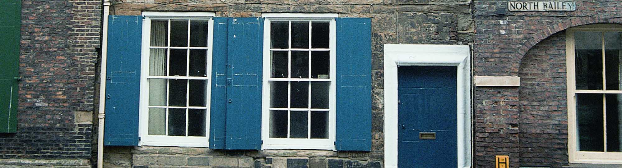 External shutters provide extra security 
as well as a way of controlling light and heat loss.