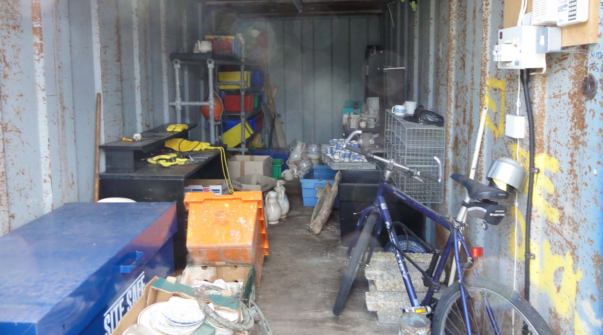 Lock-up stashed with stolen artefacts
