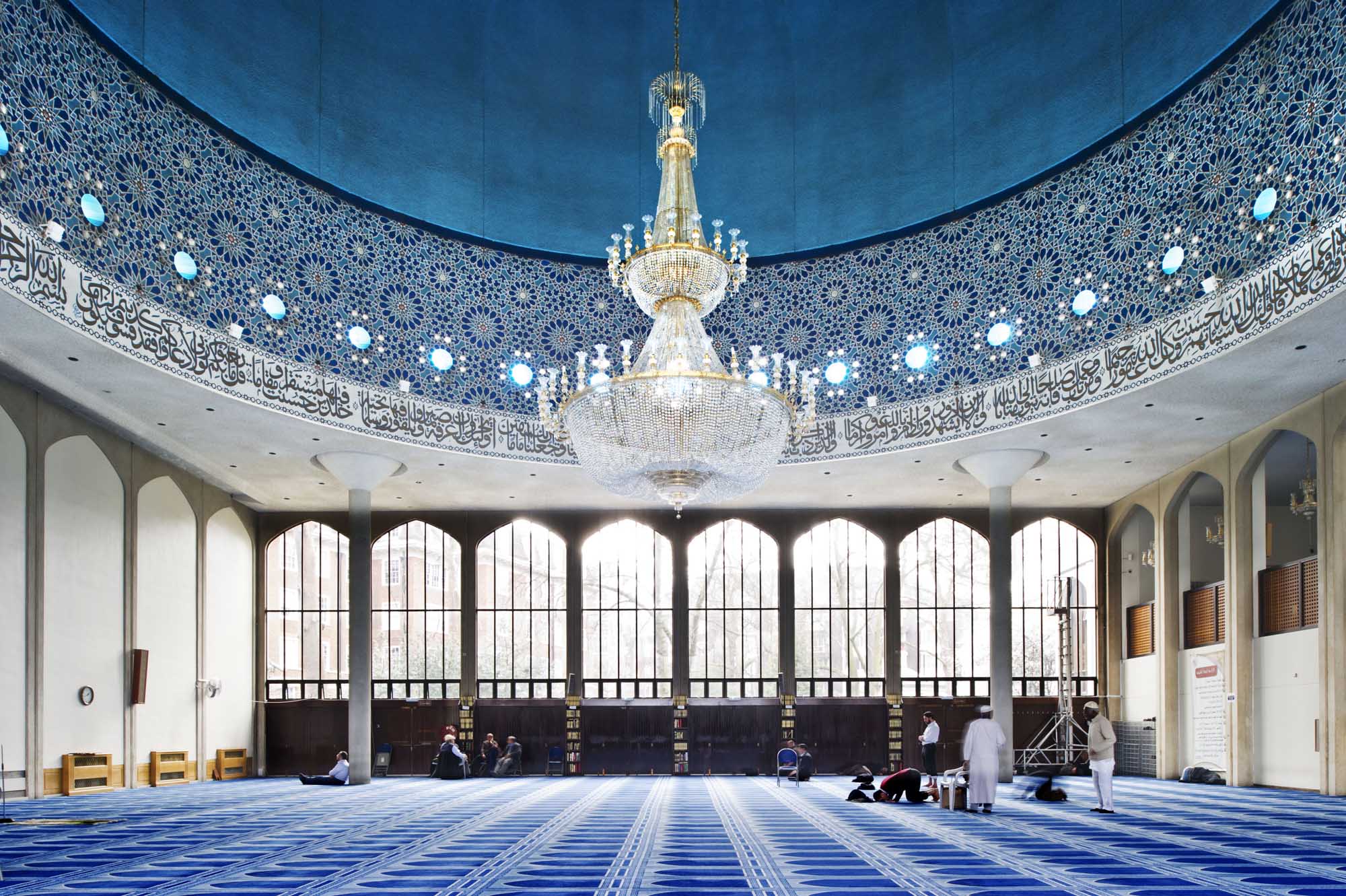 The London Central Mosque prayer hall